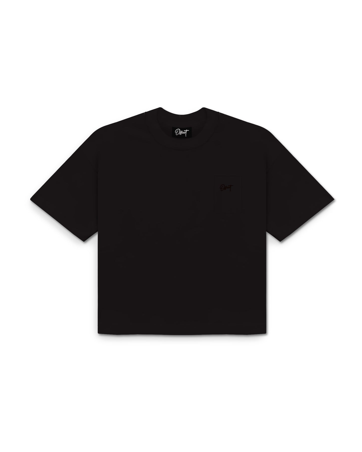 Basic Cropped Pocket Tee S/S (Brown)