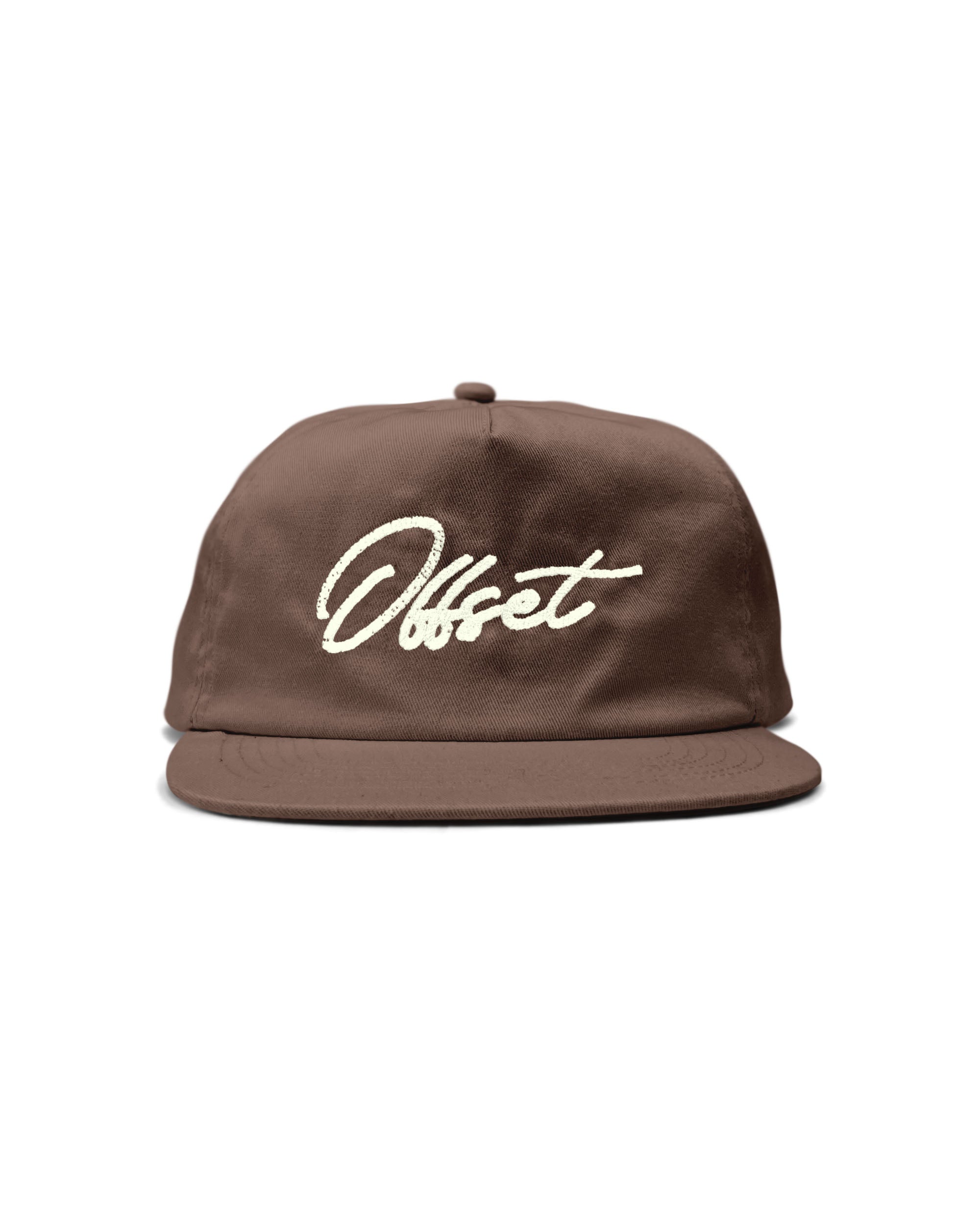Rope Stitch Logo Unstructured Hat (Brown)