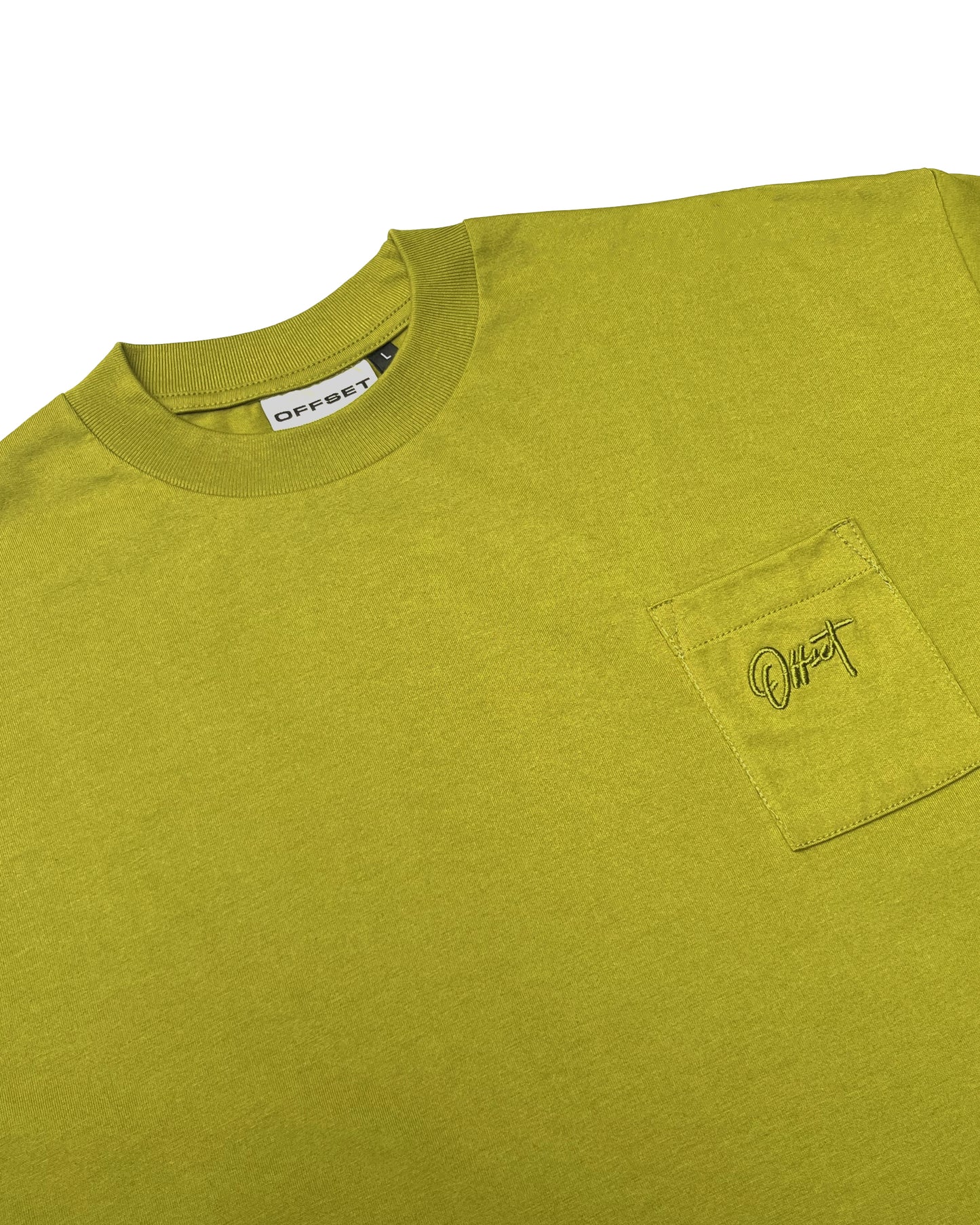 Basic Cropped Pocket Tee S/S (Light Aloe)