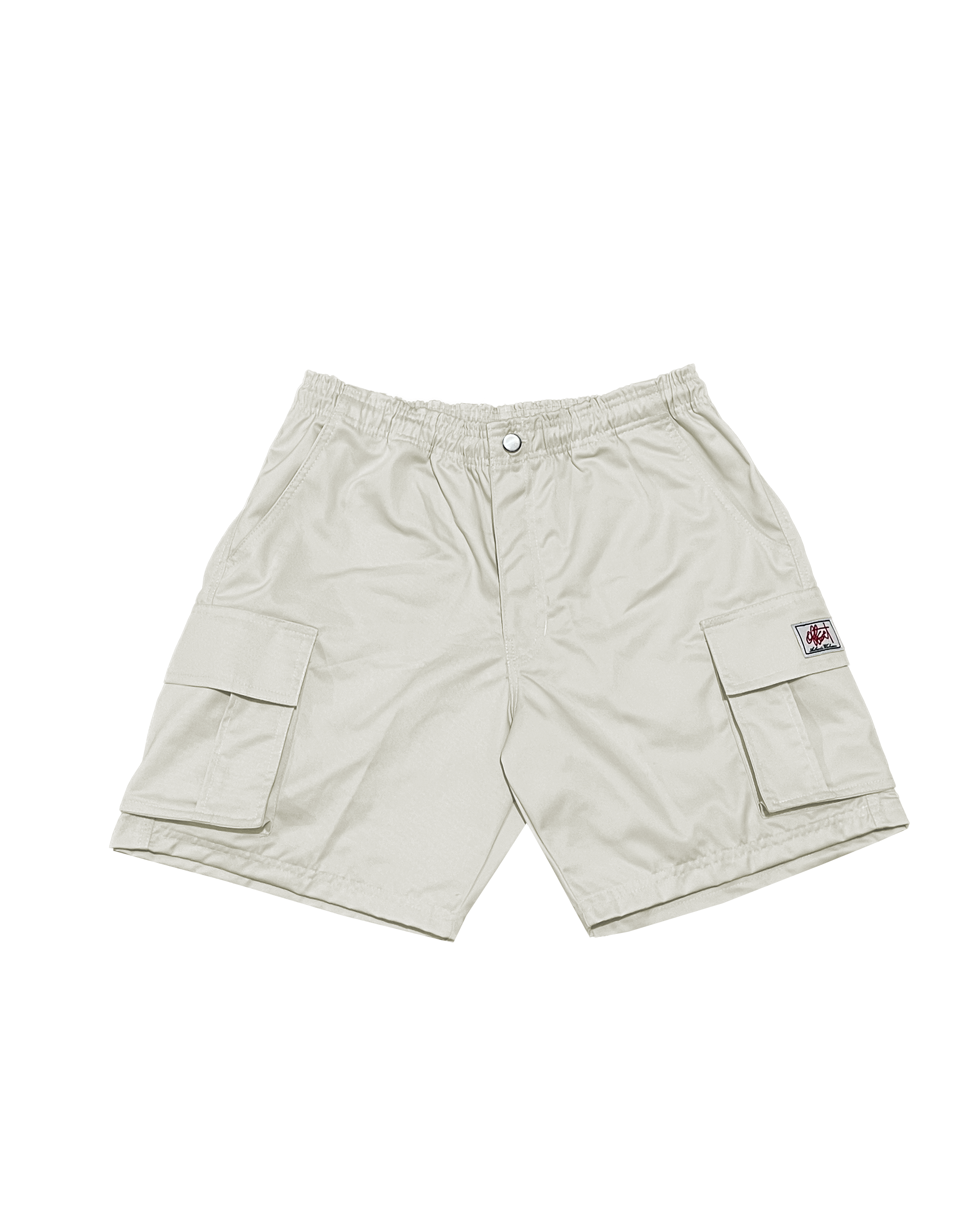 Twill Cargo Shorts Off White