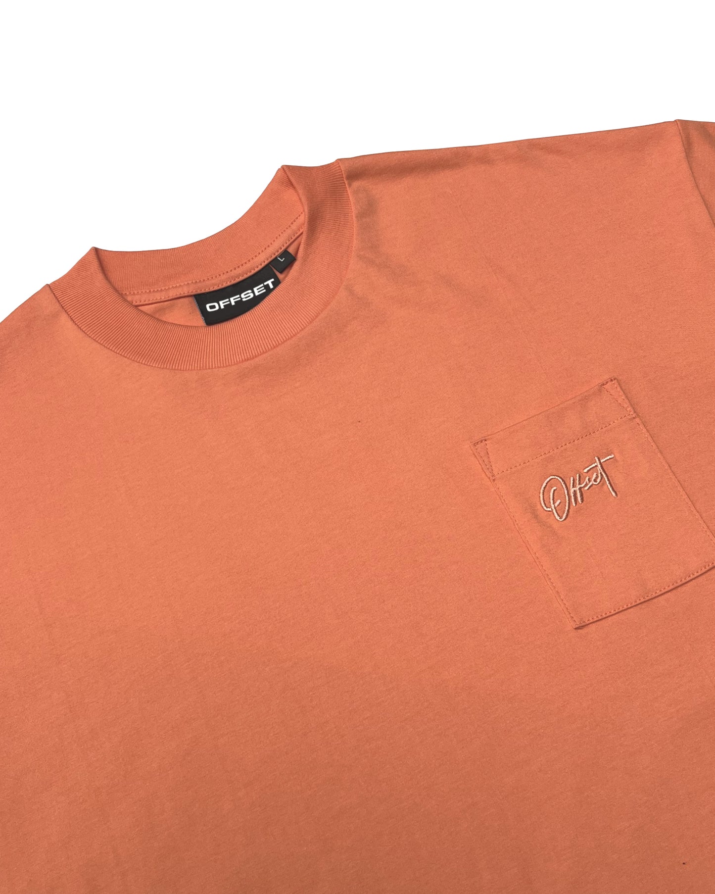 Basic Cropped Pocket Tee S/S (Salmon)