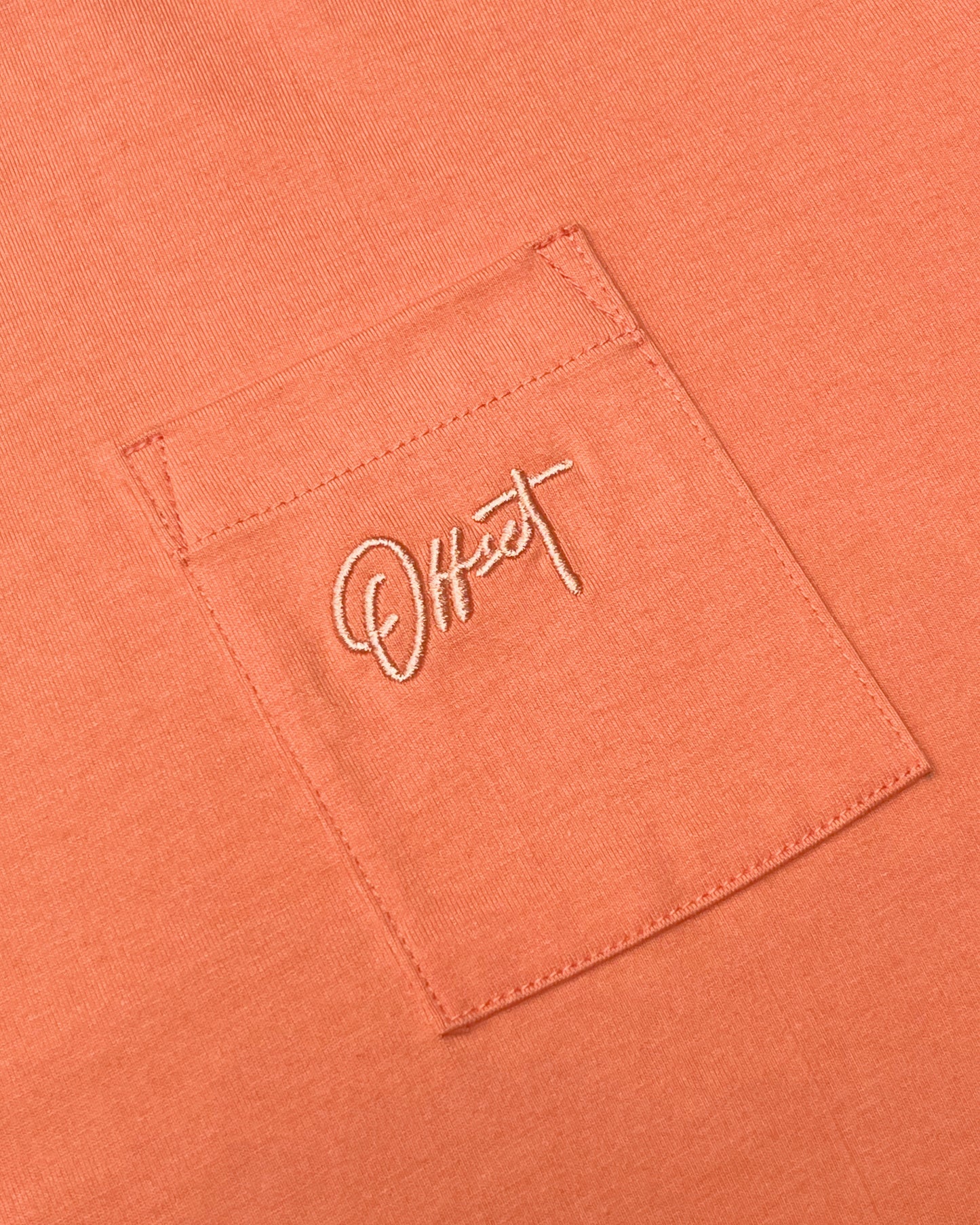 Basic Cropped Pocket Tee S/S (Salmon)