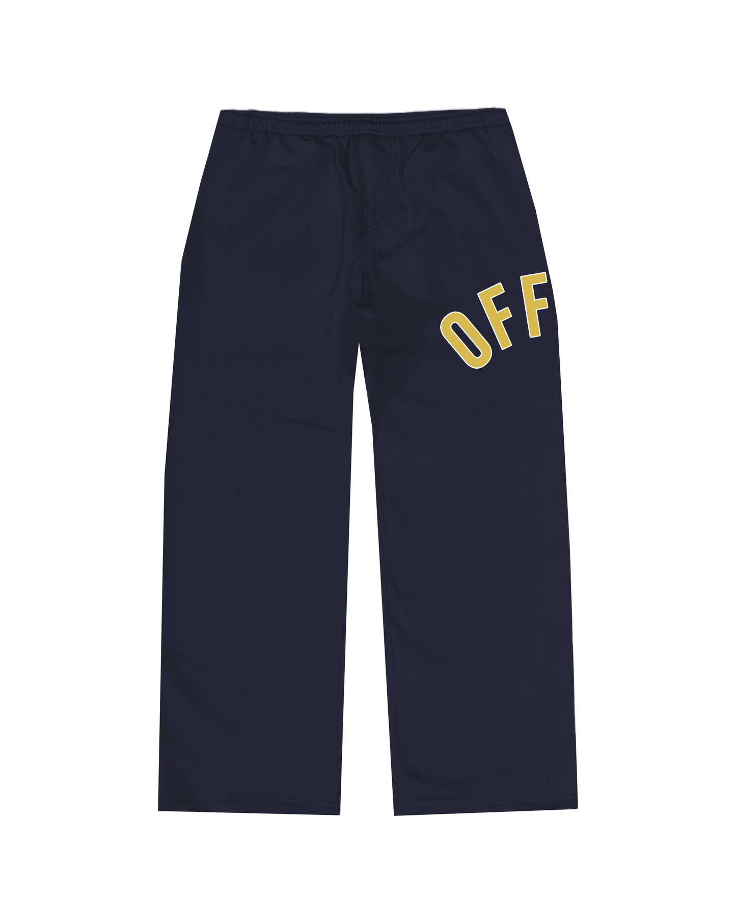 Offset Arc Logo Baggy Sweatpants (Navy Blue)