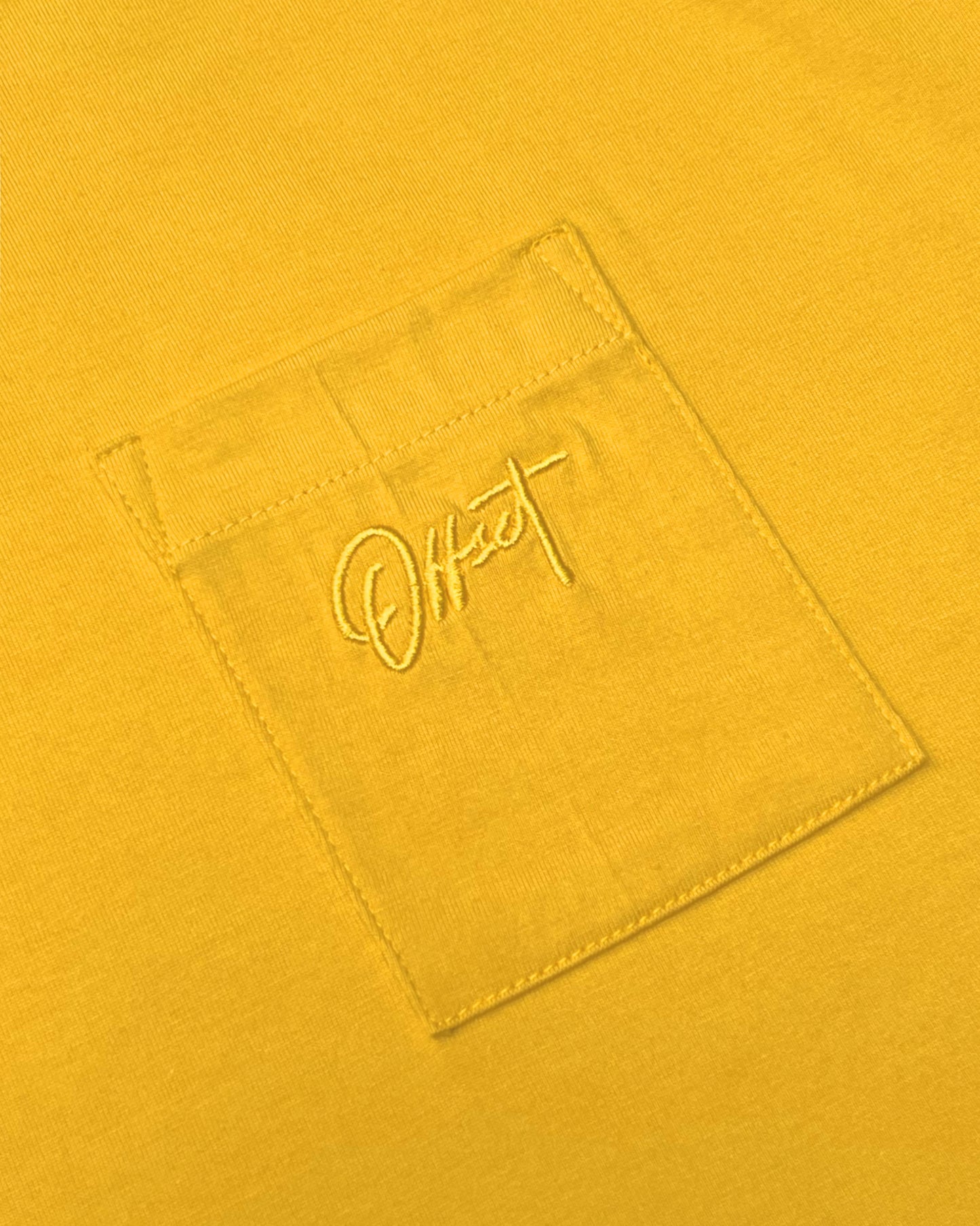 Basic Cropped Pocket Tee S/S (Mustard)