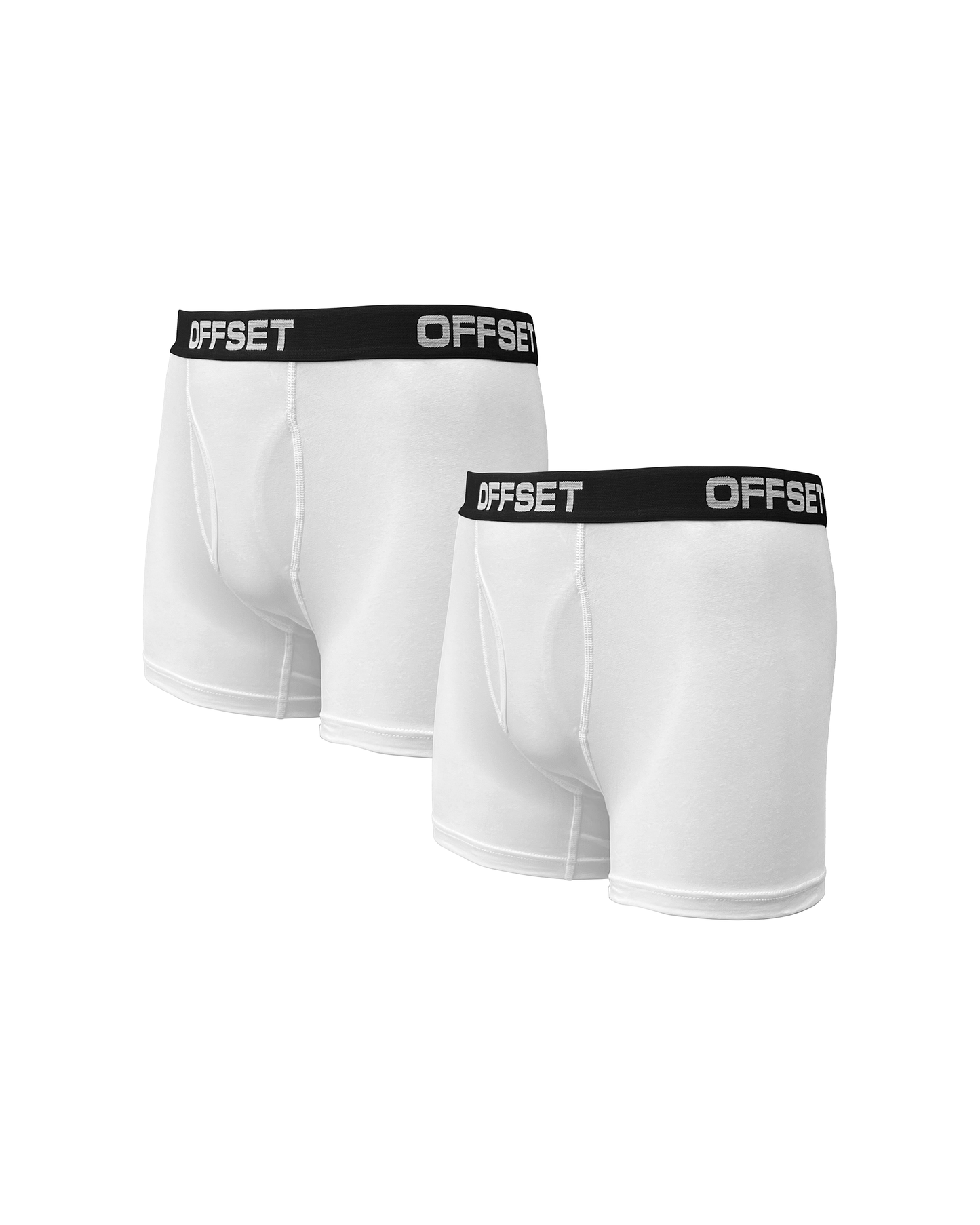 2 Pack Premium Boxer Briefs (White/White)