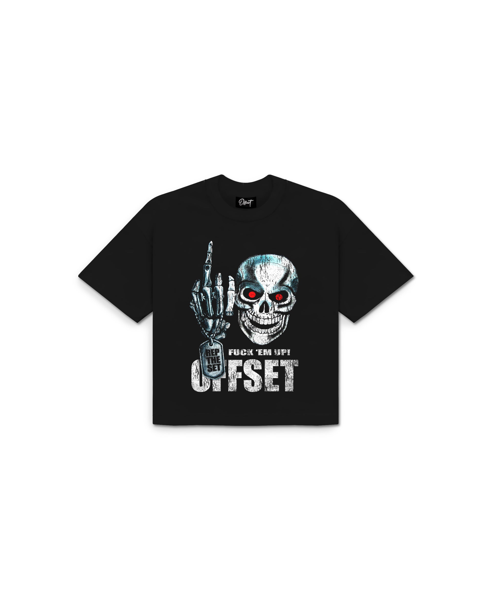 Fuck Em Up Cropped Tee (Black)