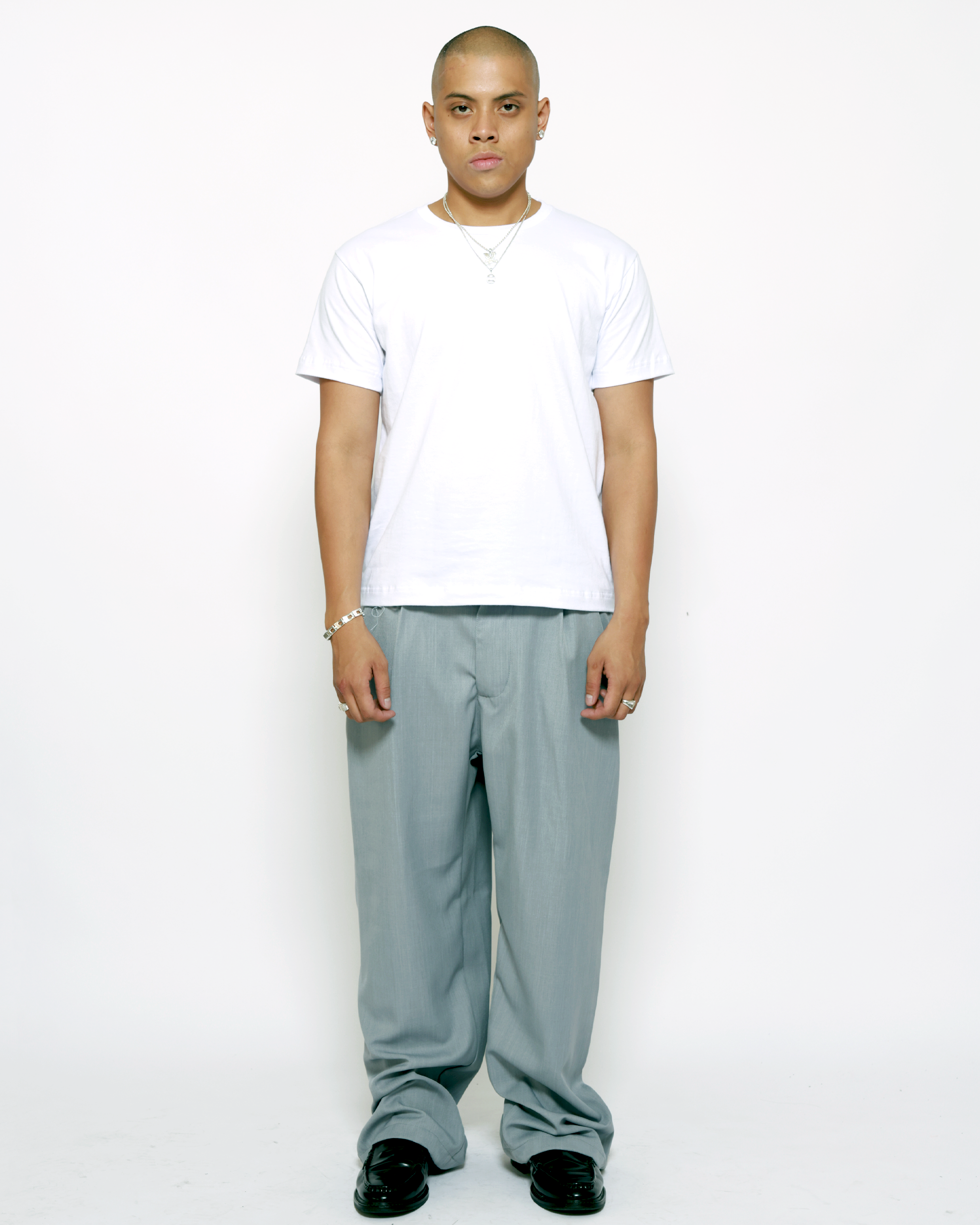 Pleated Trouser (Grey)