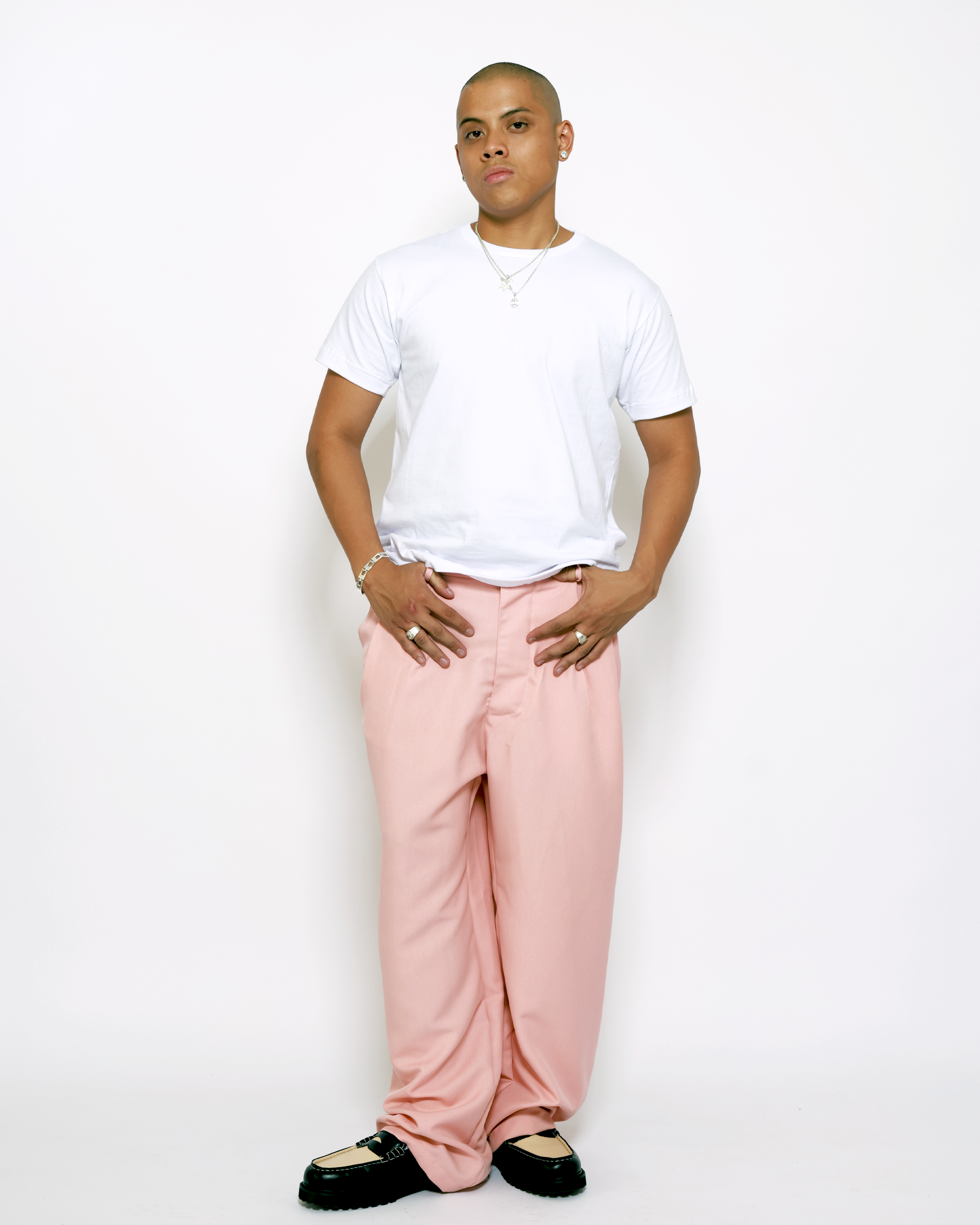Pleated Trouser (Pink)