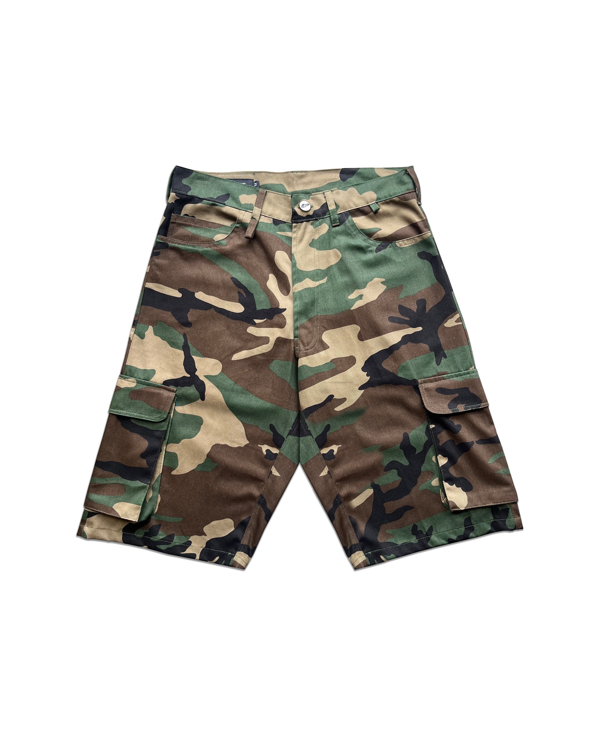 6 Pocket Cargo Shorts (Woodland)