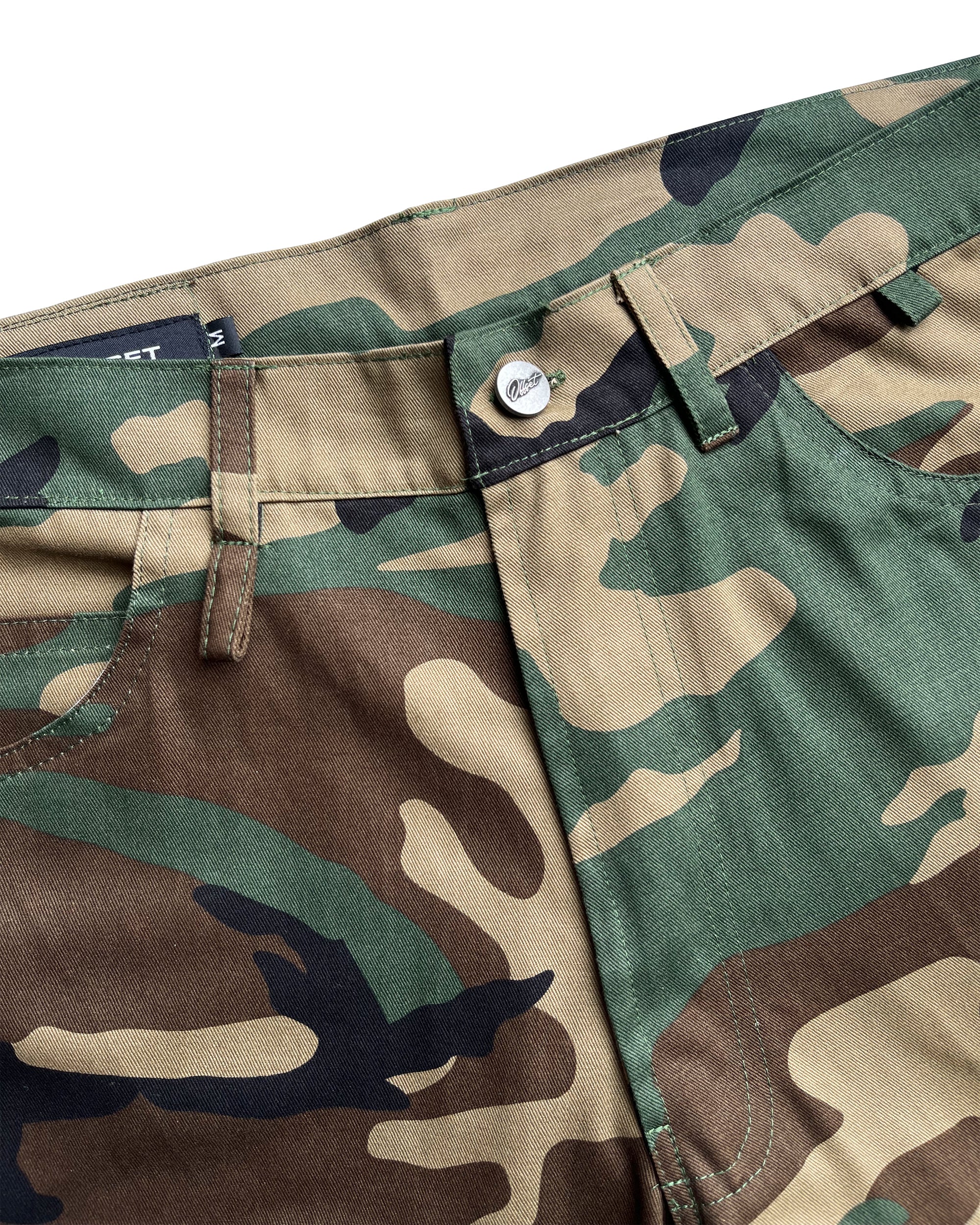 6 Pocket Cargo Shorts (Woodland)