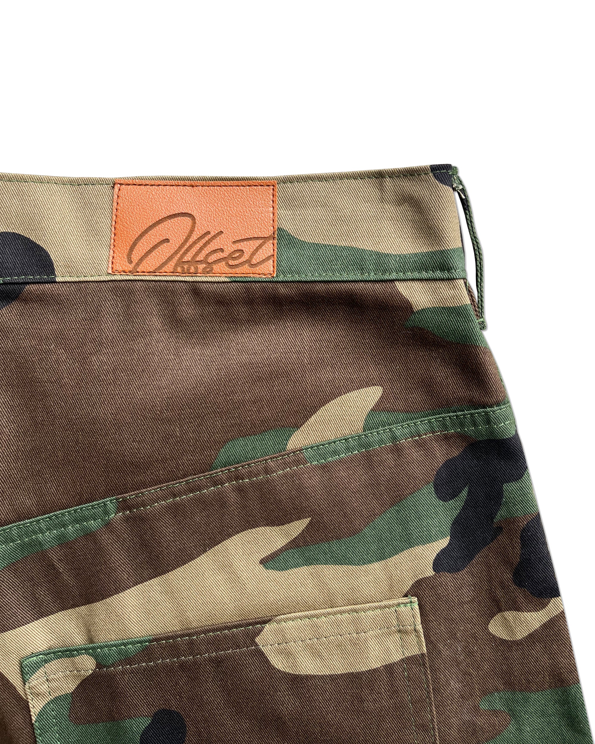 6 Pocket Cargo Shorts (Woodland)