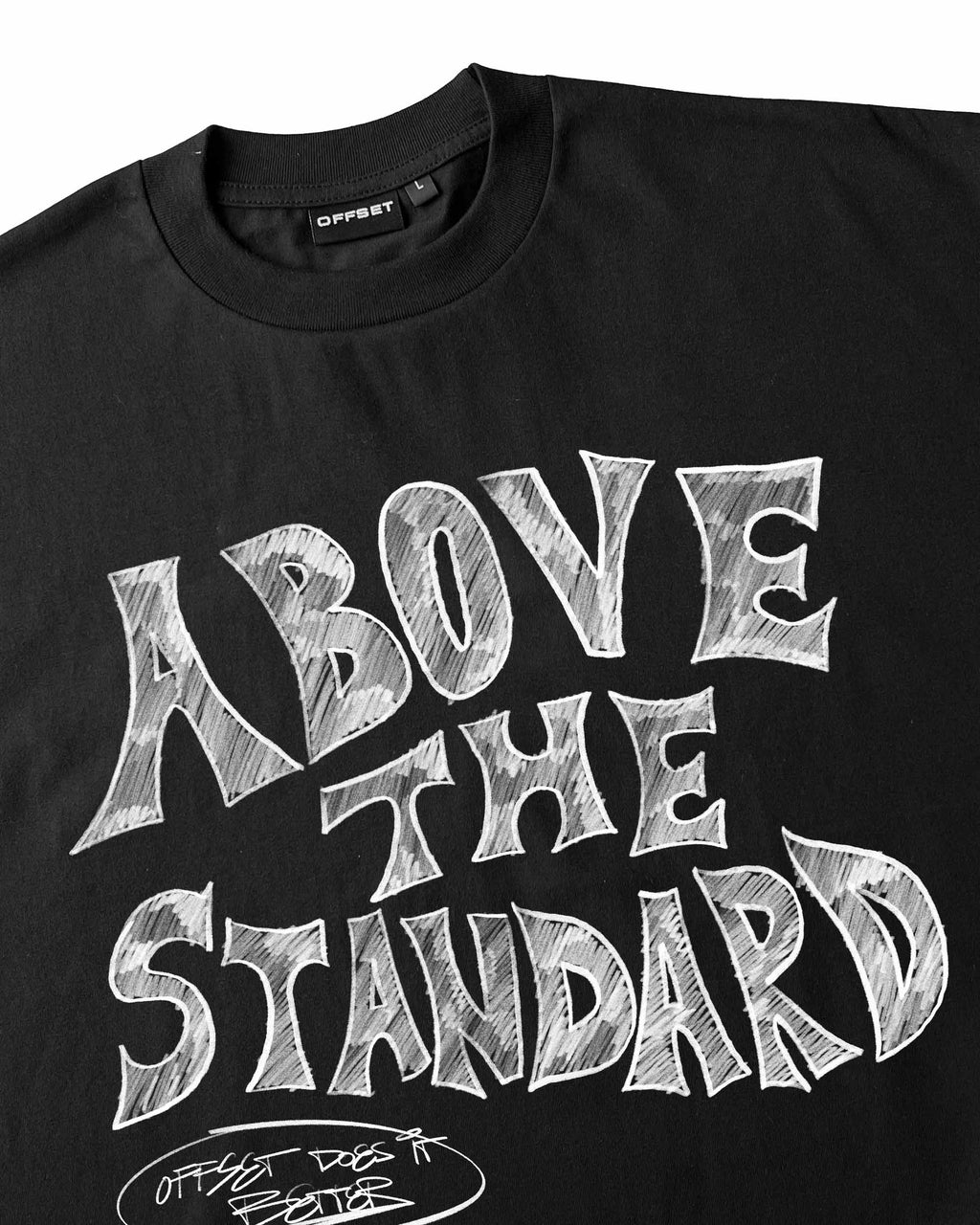 Above The Standard Cropped Tee (Black)