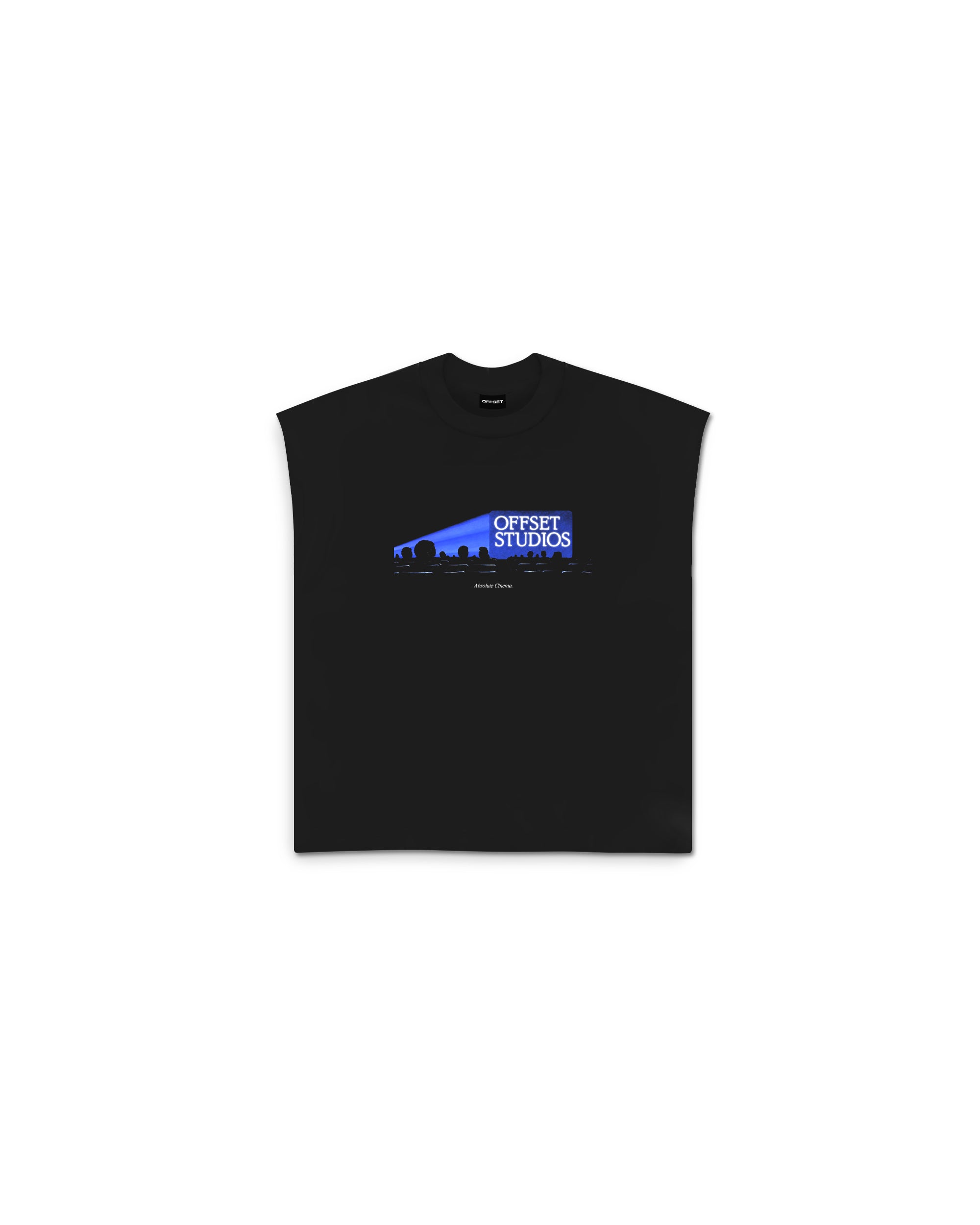 Cinema Cut Sleeve Top (Black)