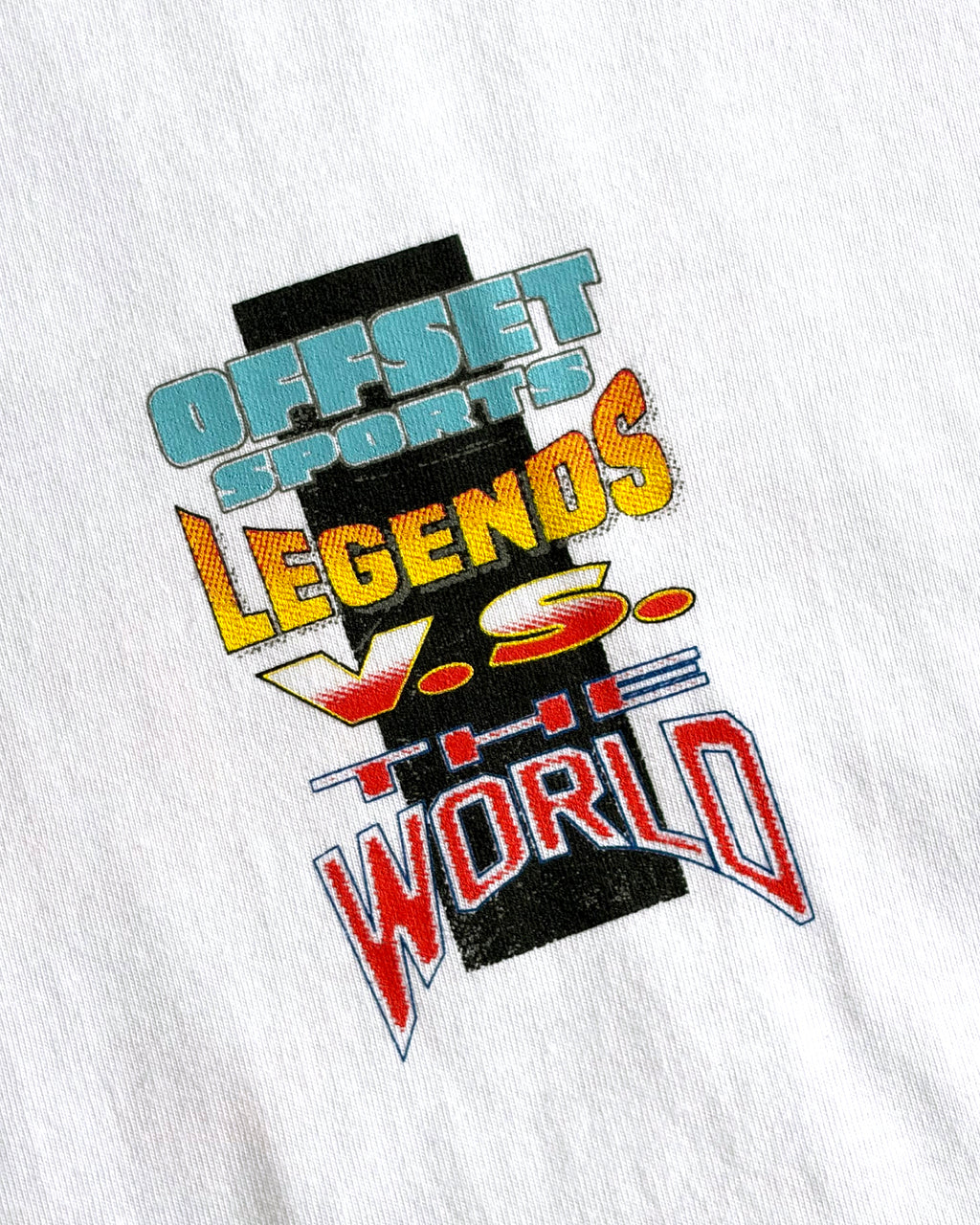 Against The World Cut Sleeve Top (White)