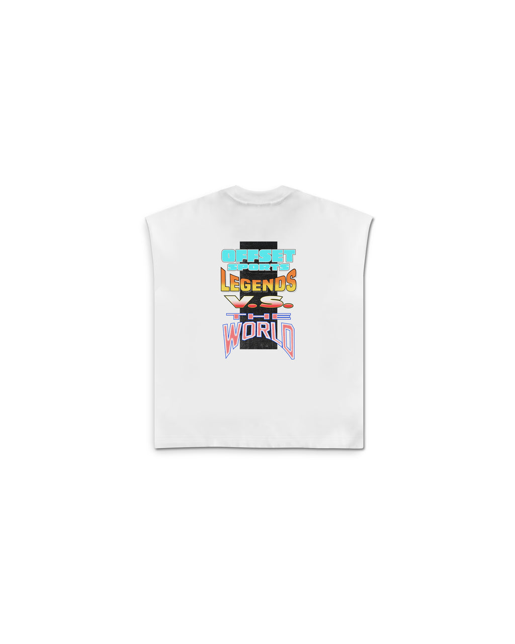 Against The World Cut Sleeve Top (White)