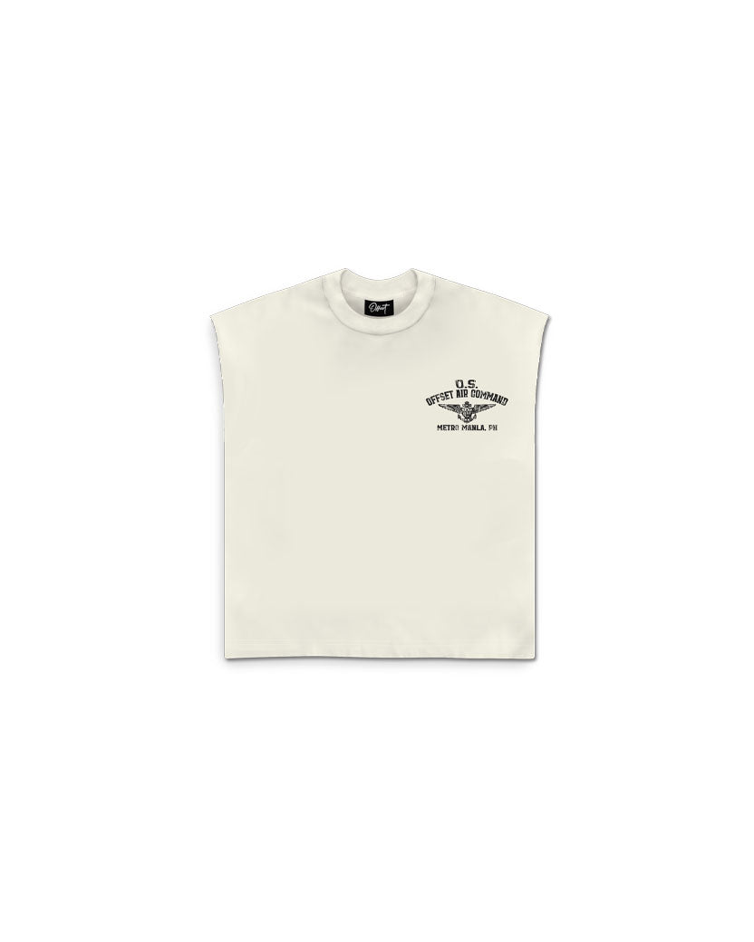 Command Cut Sleeve Top (Off White)