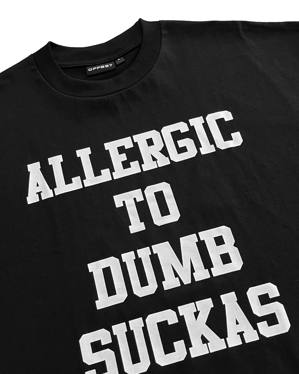 Allergic Cropped Tee (Black)