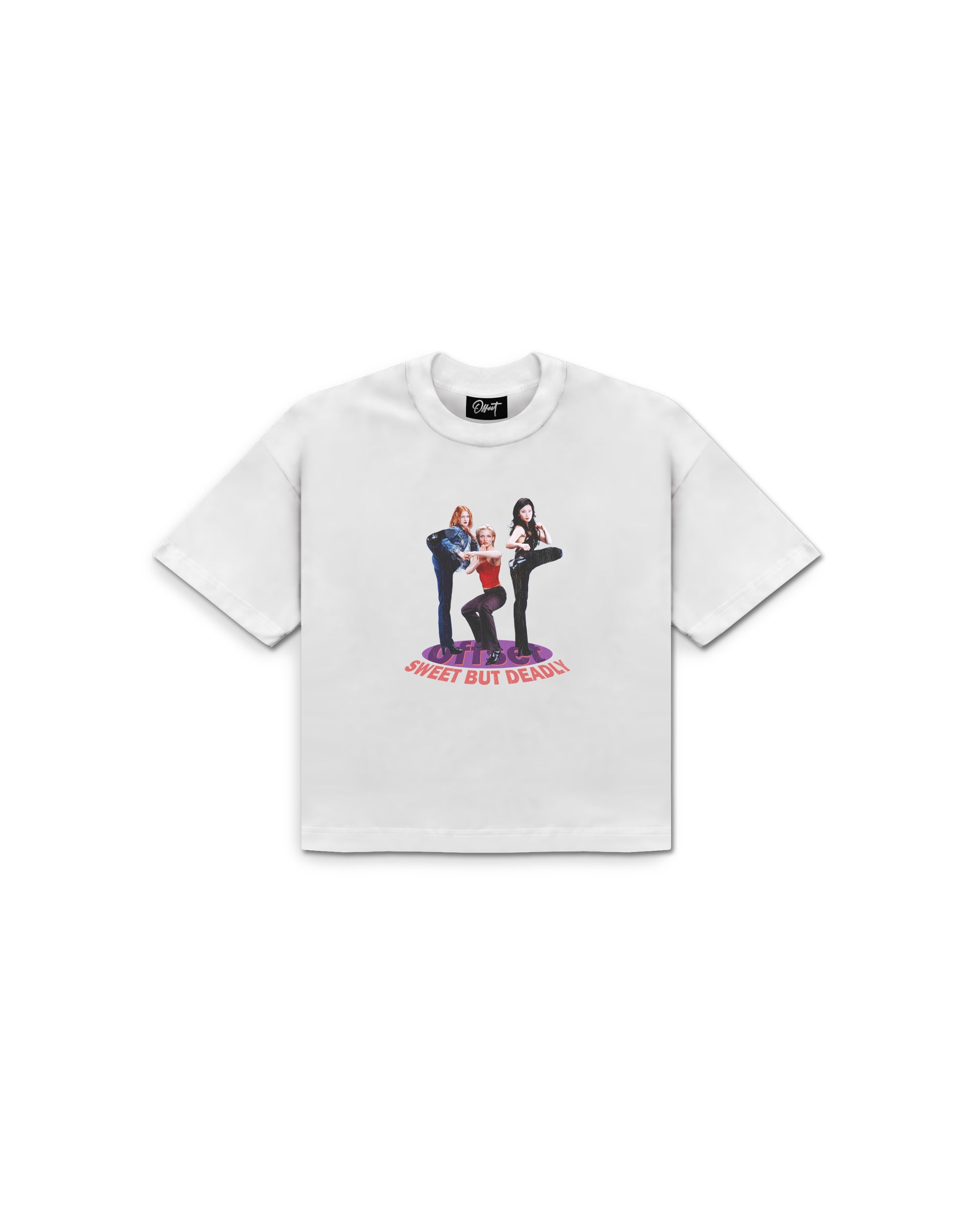 Angels Cropped Tee (White)