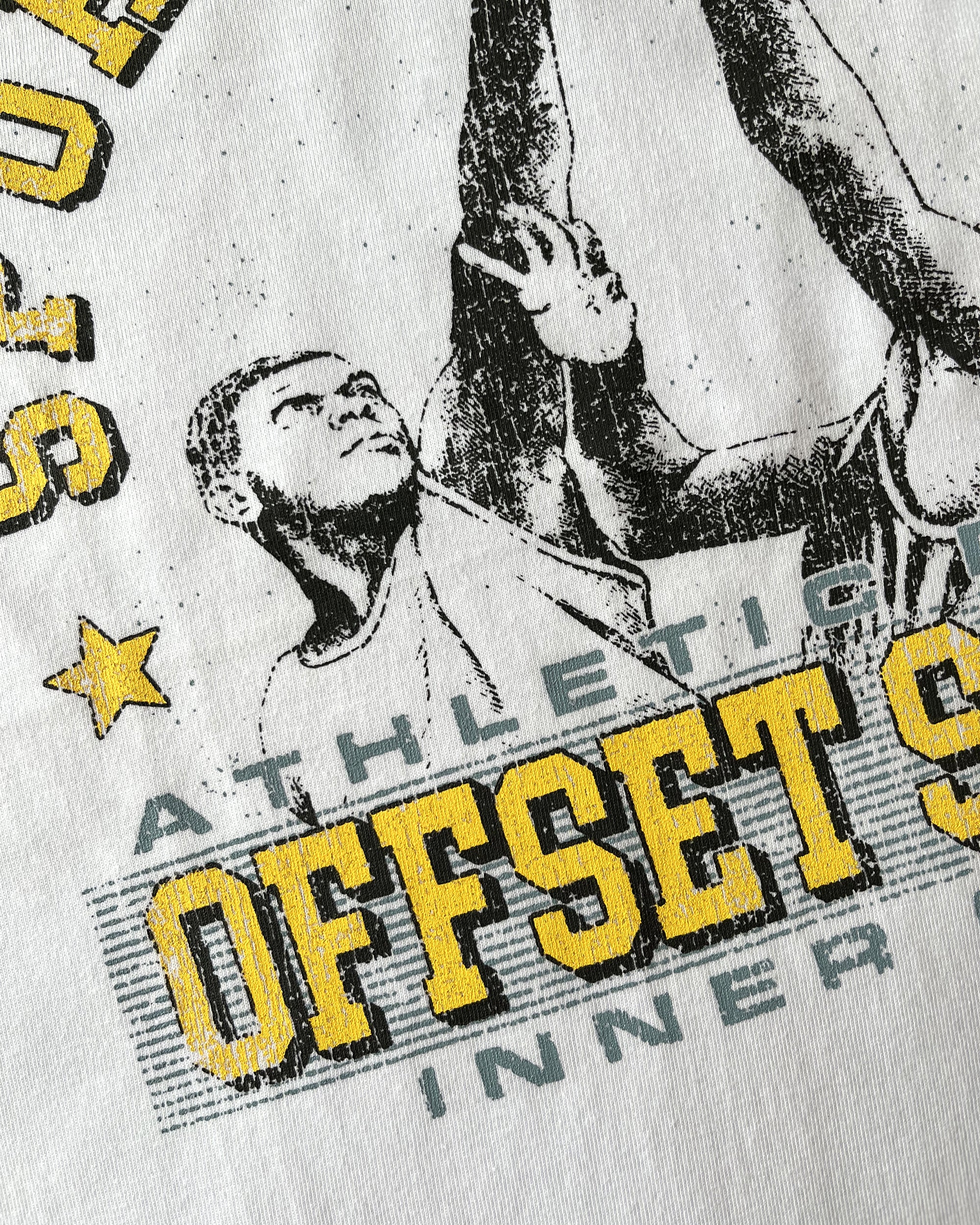 Athletics Cut Sleeve Top (White)