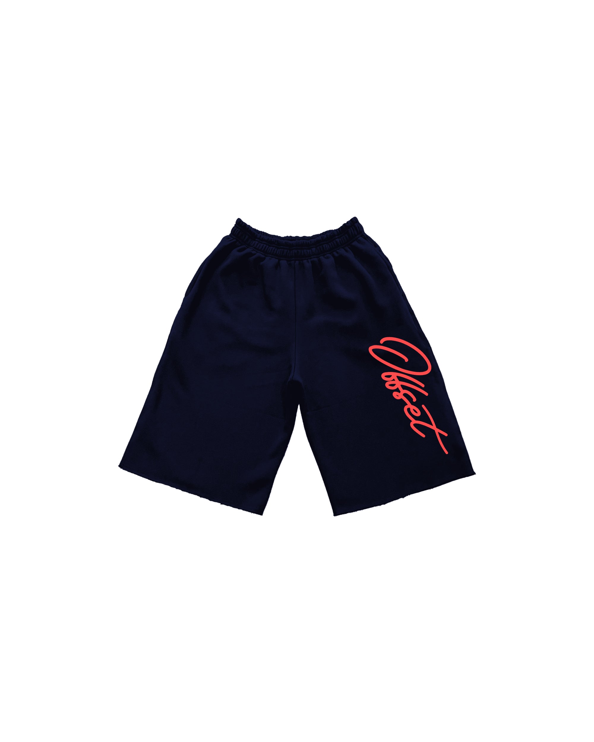 Script Baggy Sweat Shorts (Navy Blue)