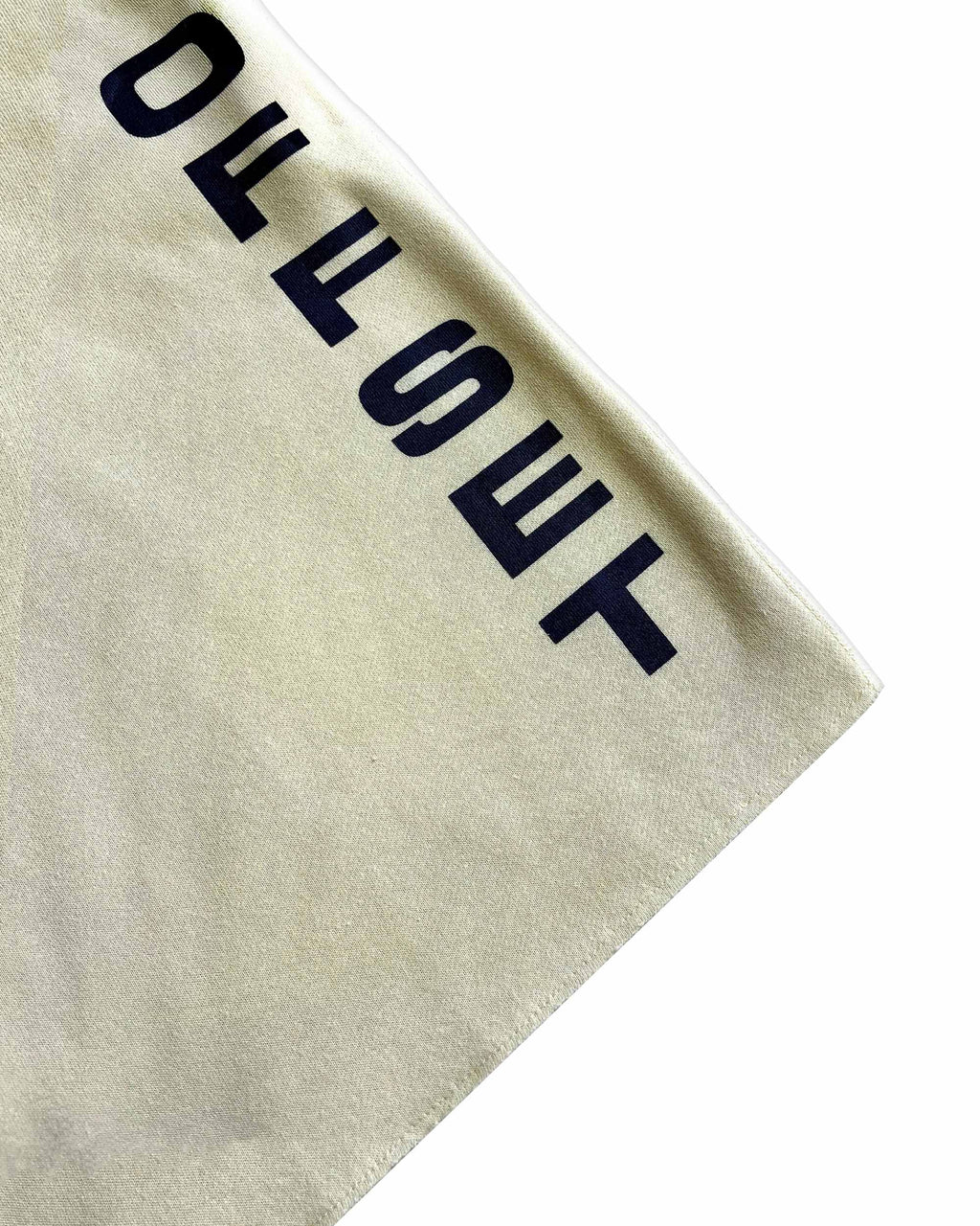 Vertical Baggy Sweat Shorts (Beige)