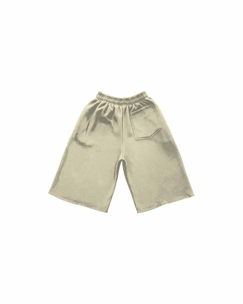 Vertical Baggy Sweat Shorts (Beige)