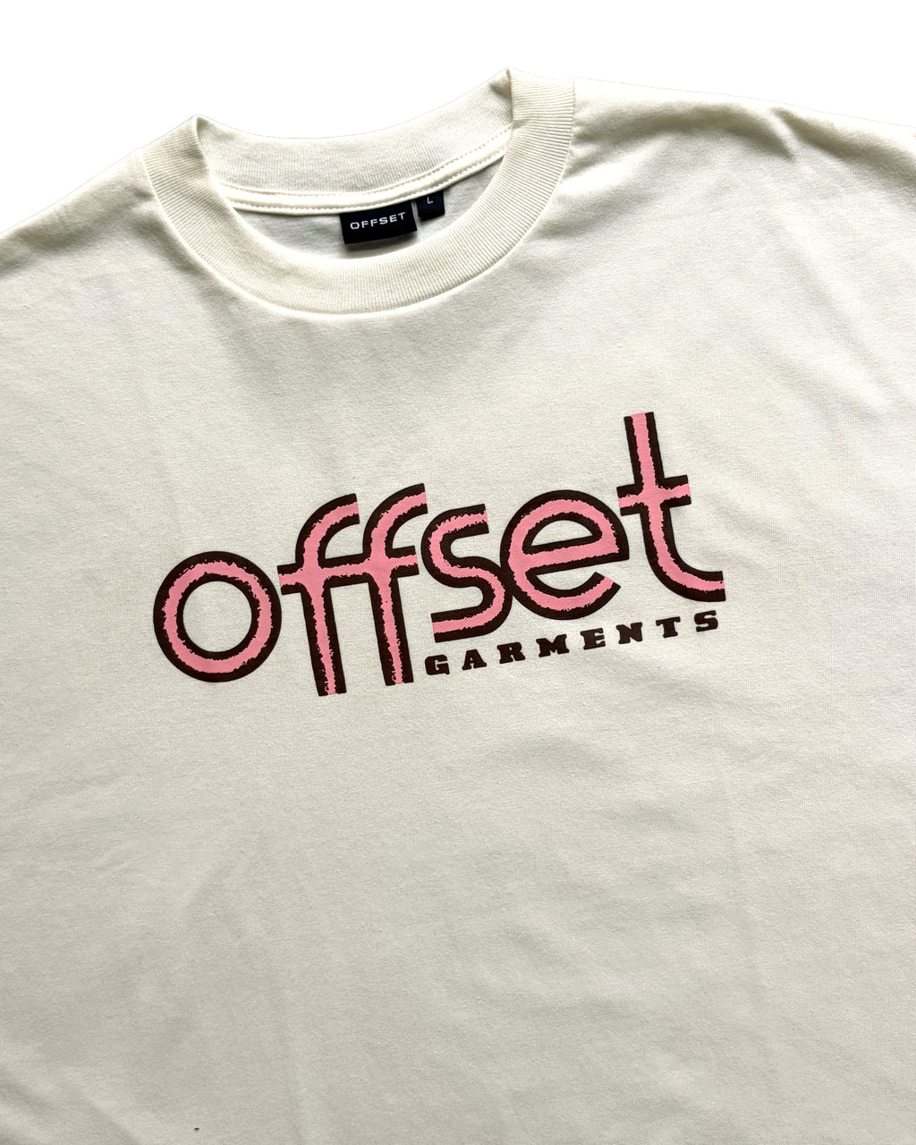 Basic Bamboo Script Tee (Off White)