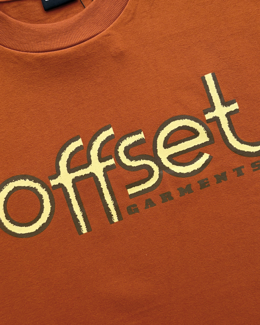 Basic Bamboo Script Tee (Rust)