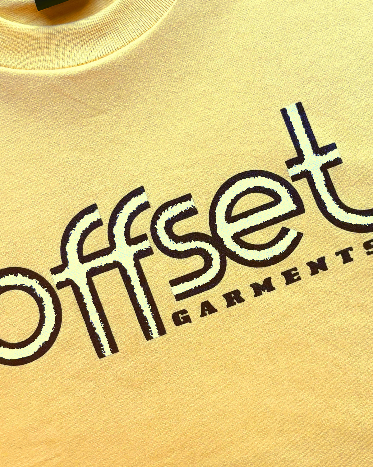 Basic Bamboo Script Tee (Yellow)