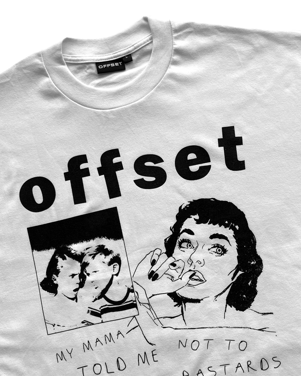 Bastard Cropped Tee (White)