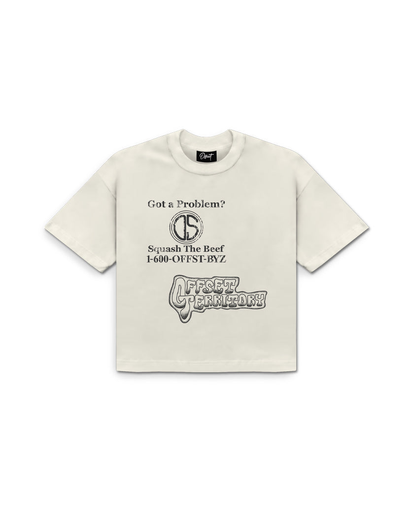 Beef Cropped Tee (Off White)