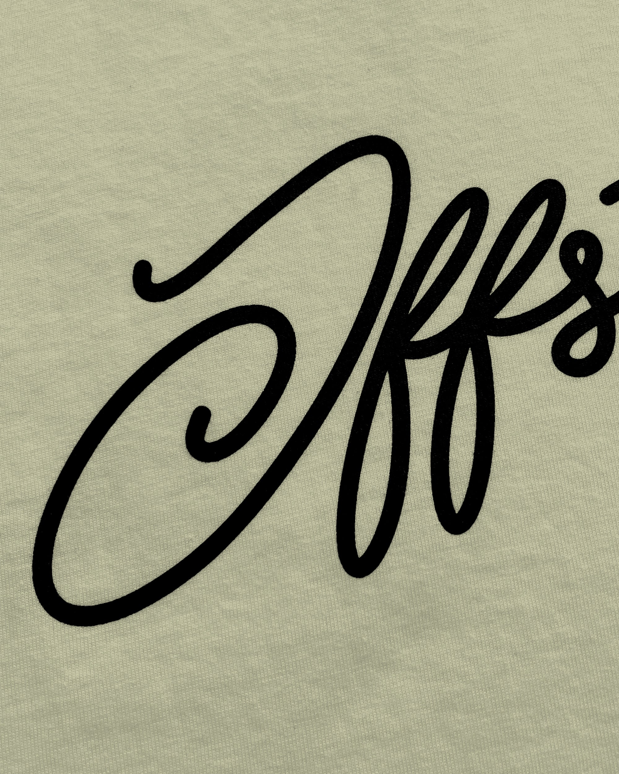 Basic Script Tee (Beige)