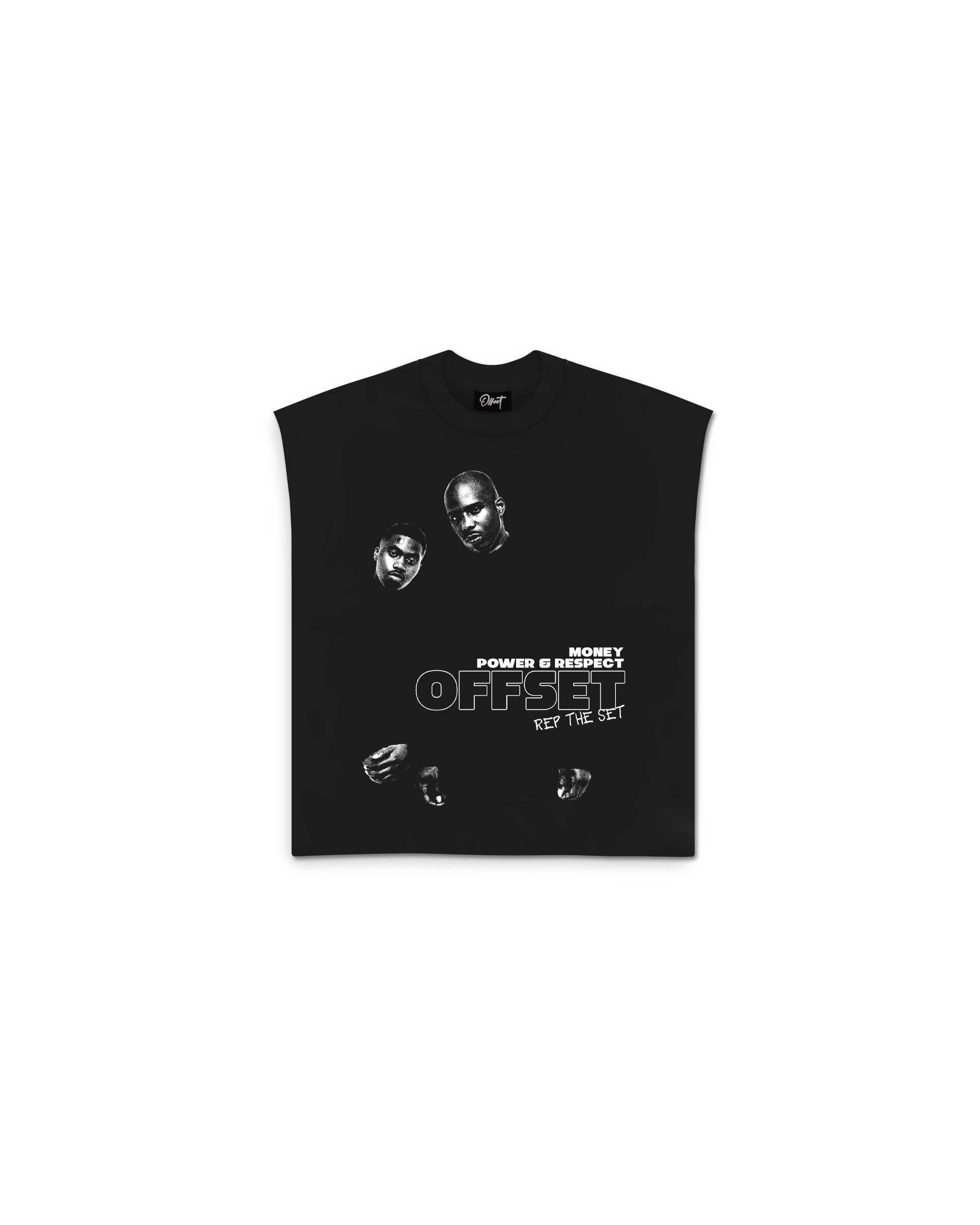 Belly Cut Sleeve Top (Black)