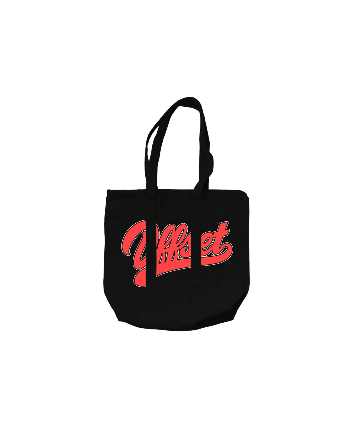 Script Canvas Tote bag (Black)