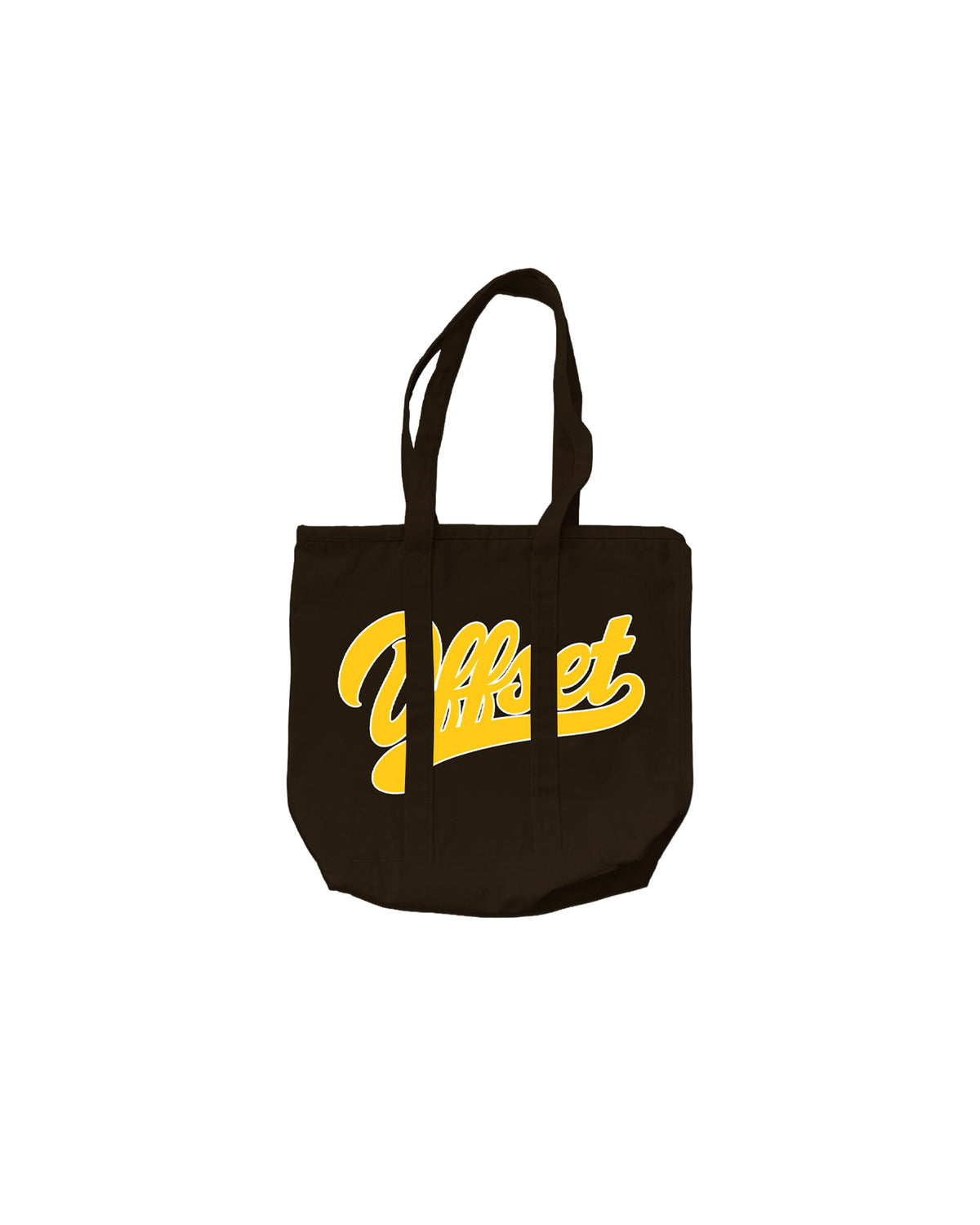 Script Canvas Tote bag (Brown)