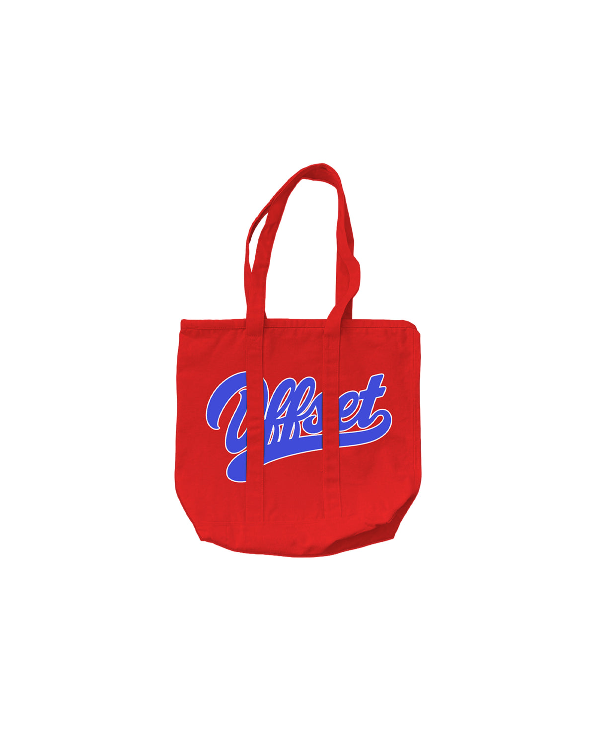 Script Canvas Tote bag (Red)