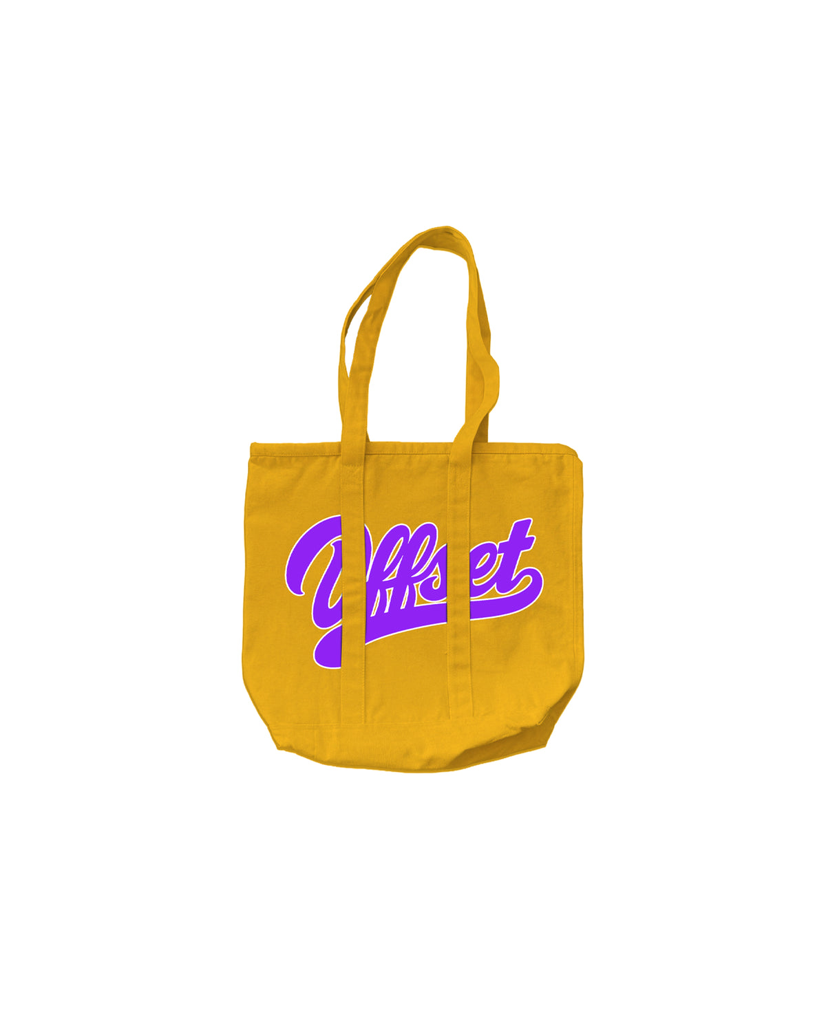 Script Canvas Tote bag (Yellow)