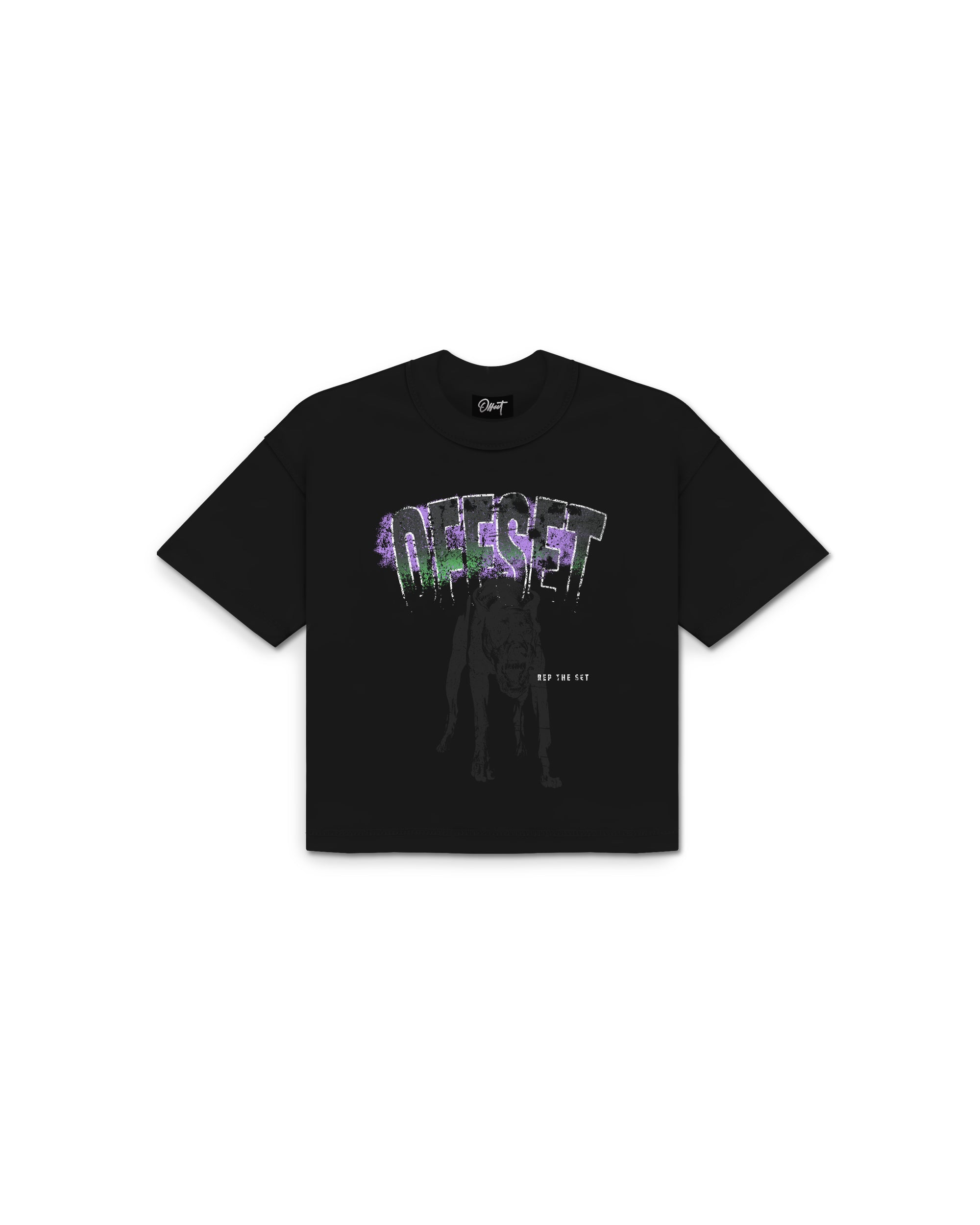 Dawg Cropped Reverse Tee (Black)
