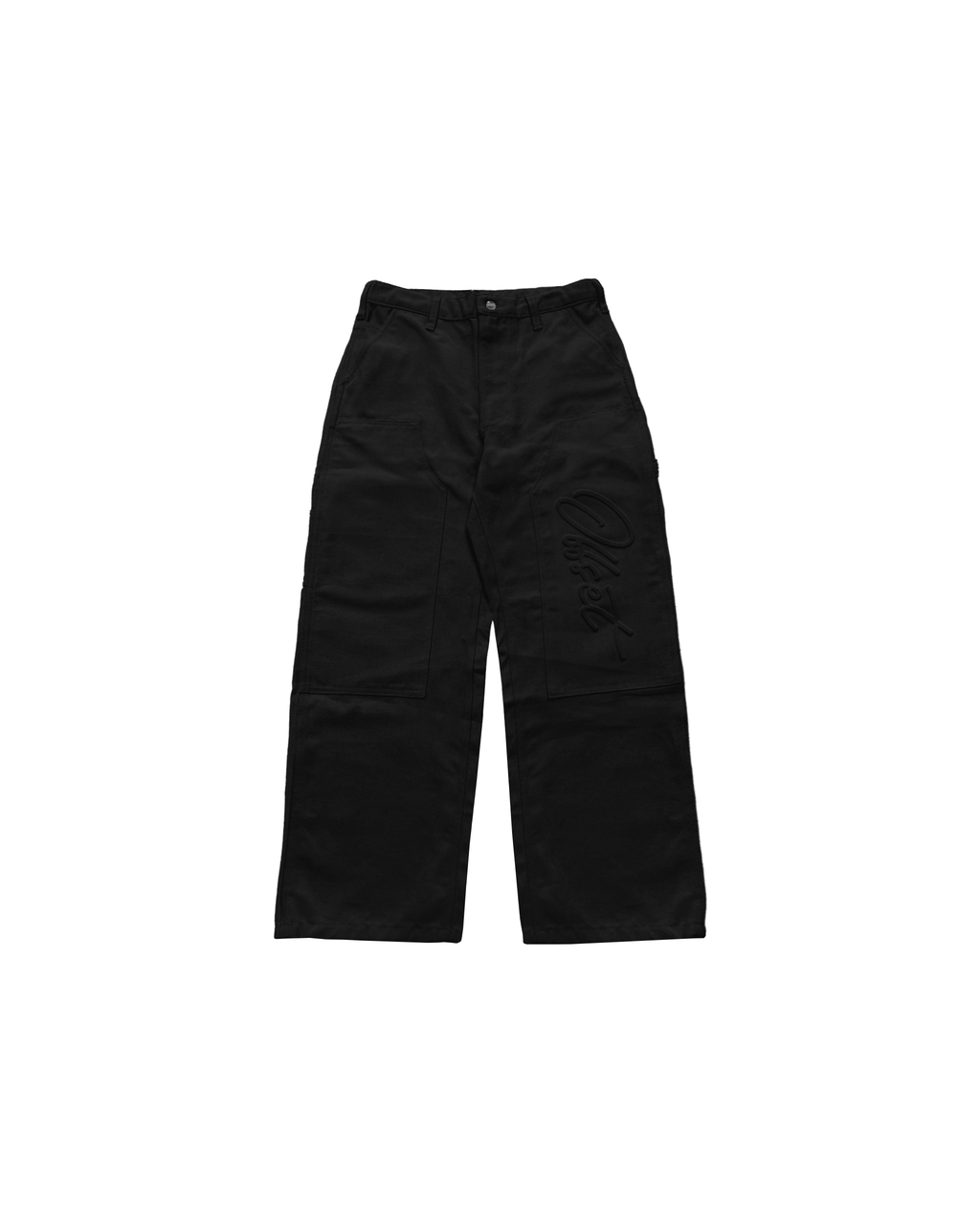 Double Knee Carpenter Canvas Pants (Black)