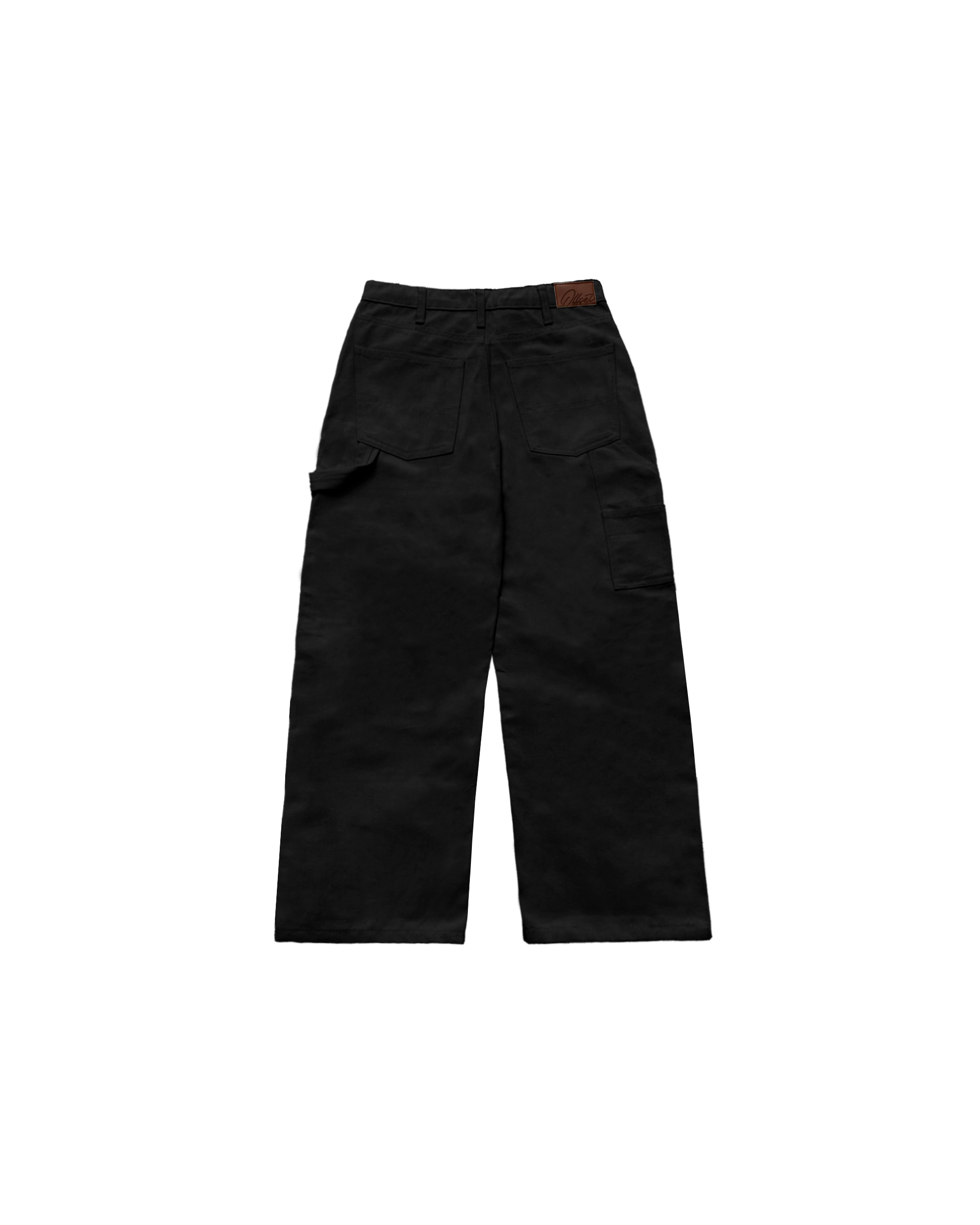 Double Knee Carpenter Canvas Pants (Black)