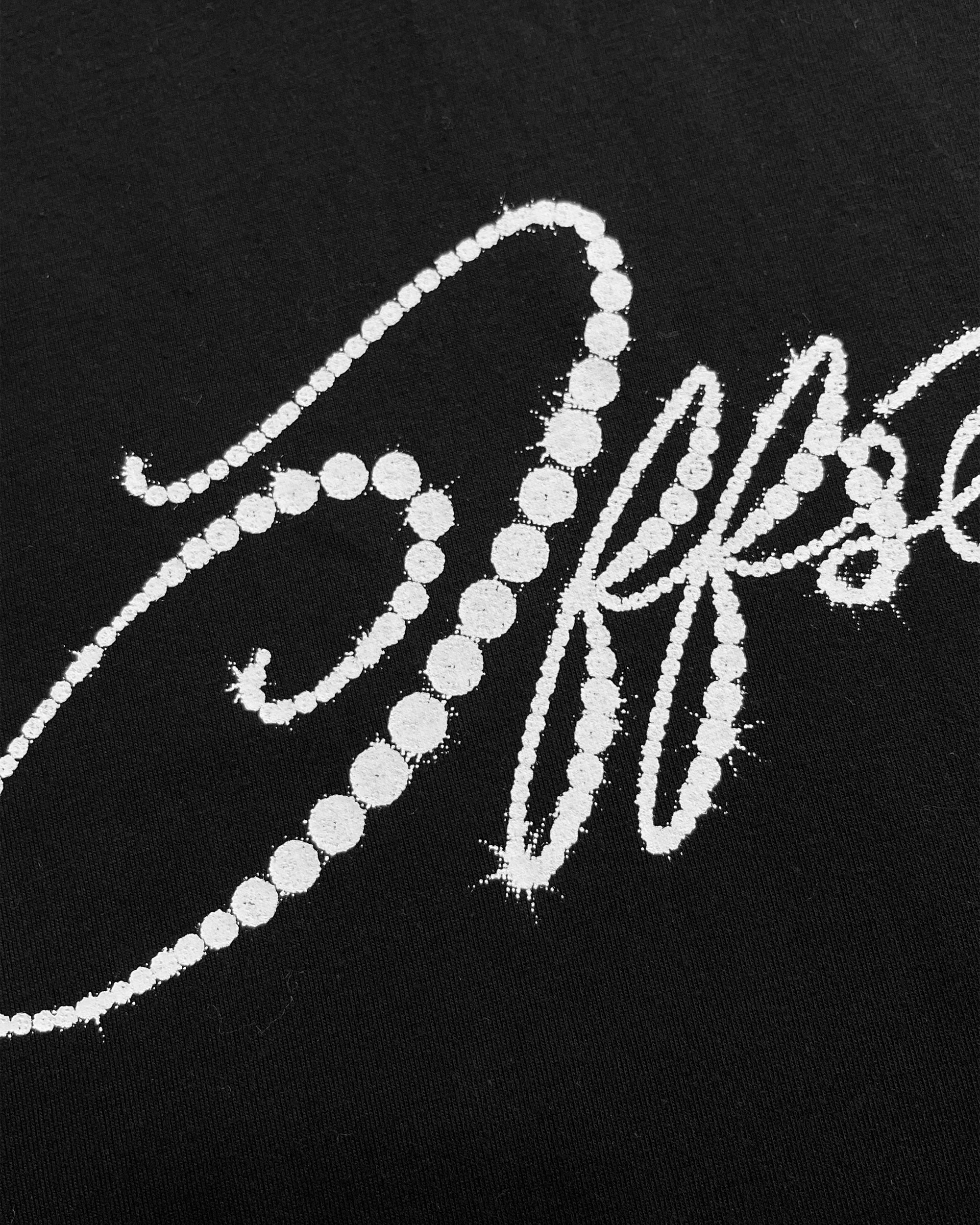 Bling Cropped Tee (Black)