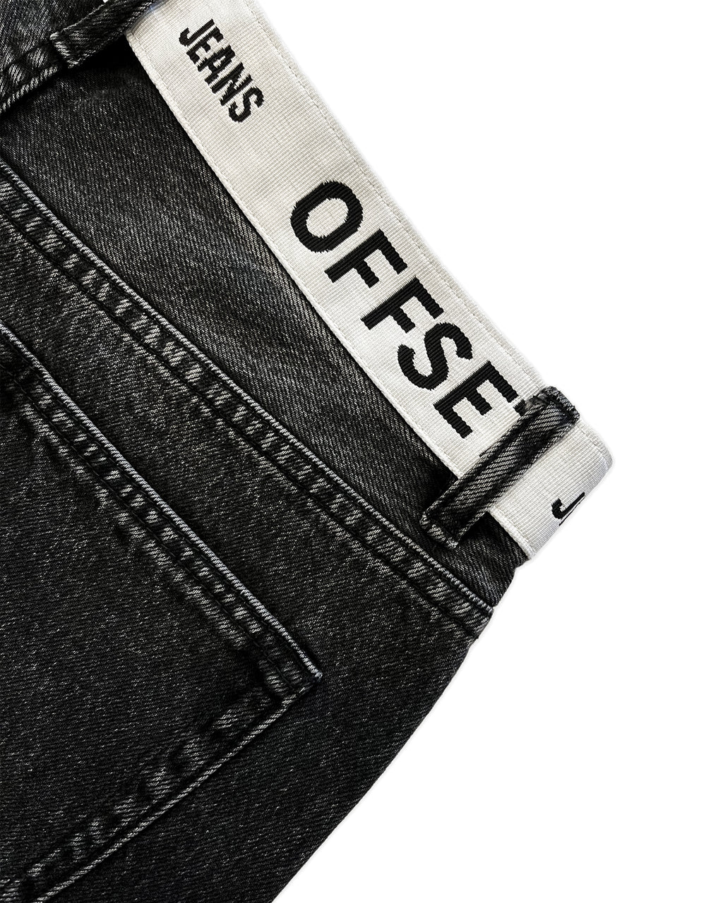 Tommy Baggy Denim Shorts (Faded Black)
