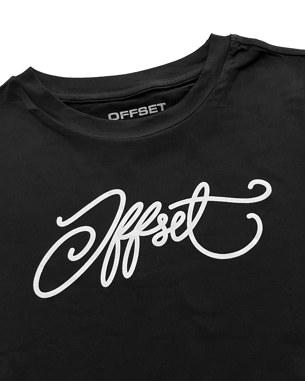 Script Fitted Baby Tee (Black)