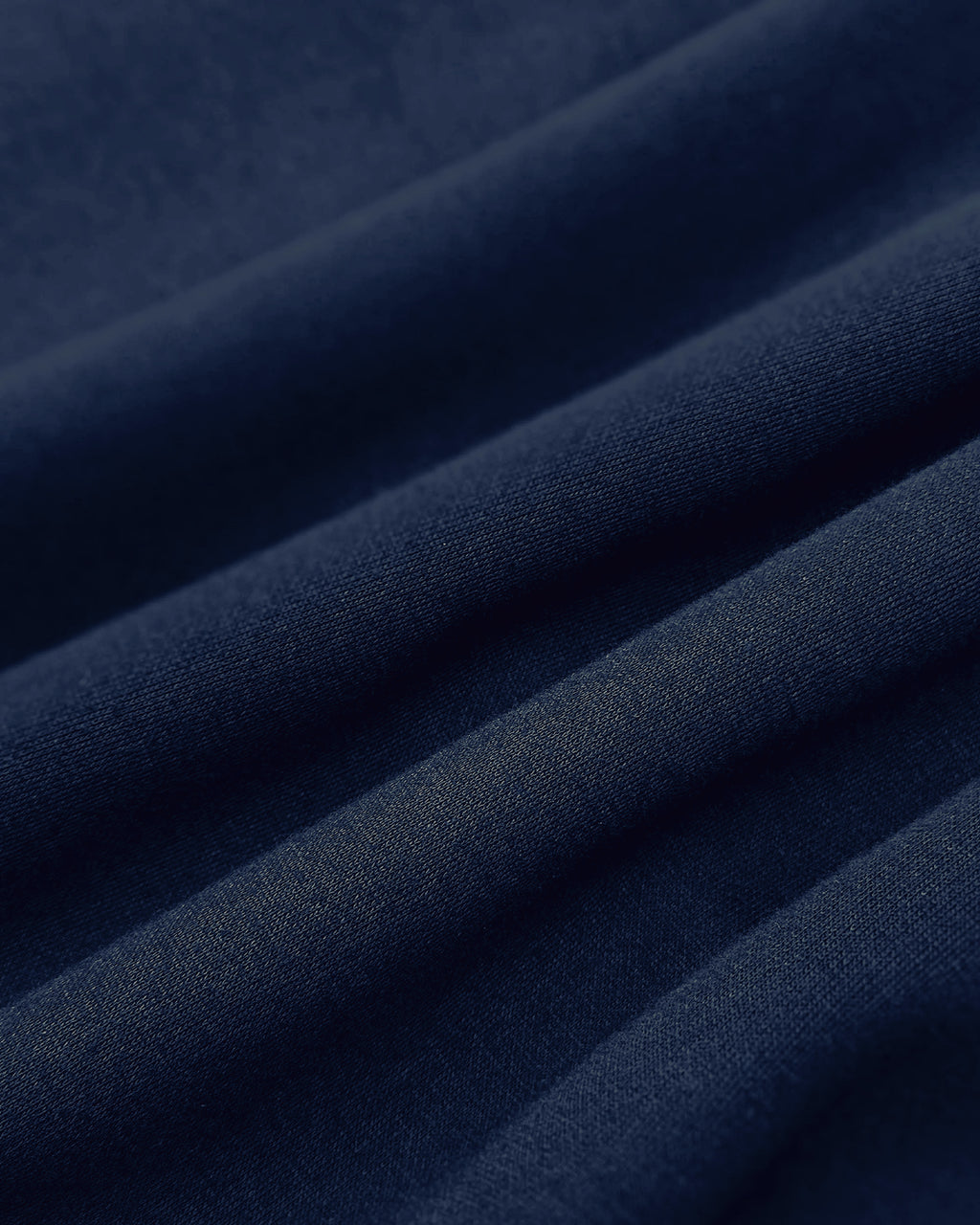 Block Cropped Hoodie (Navy Blue)