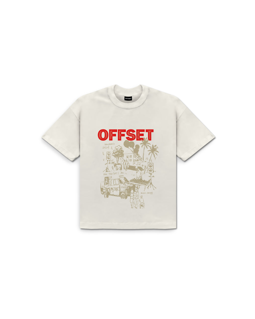 Block Party Tee (Off White)