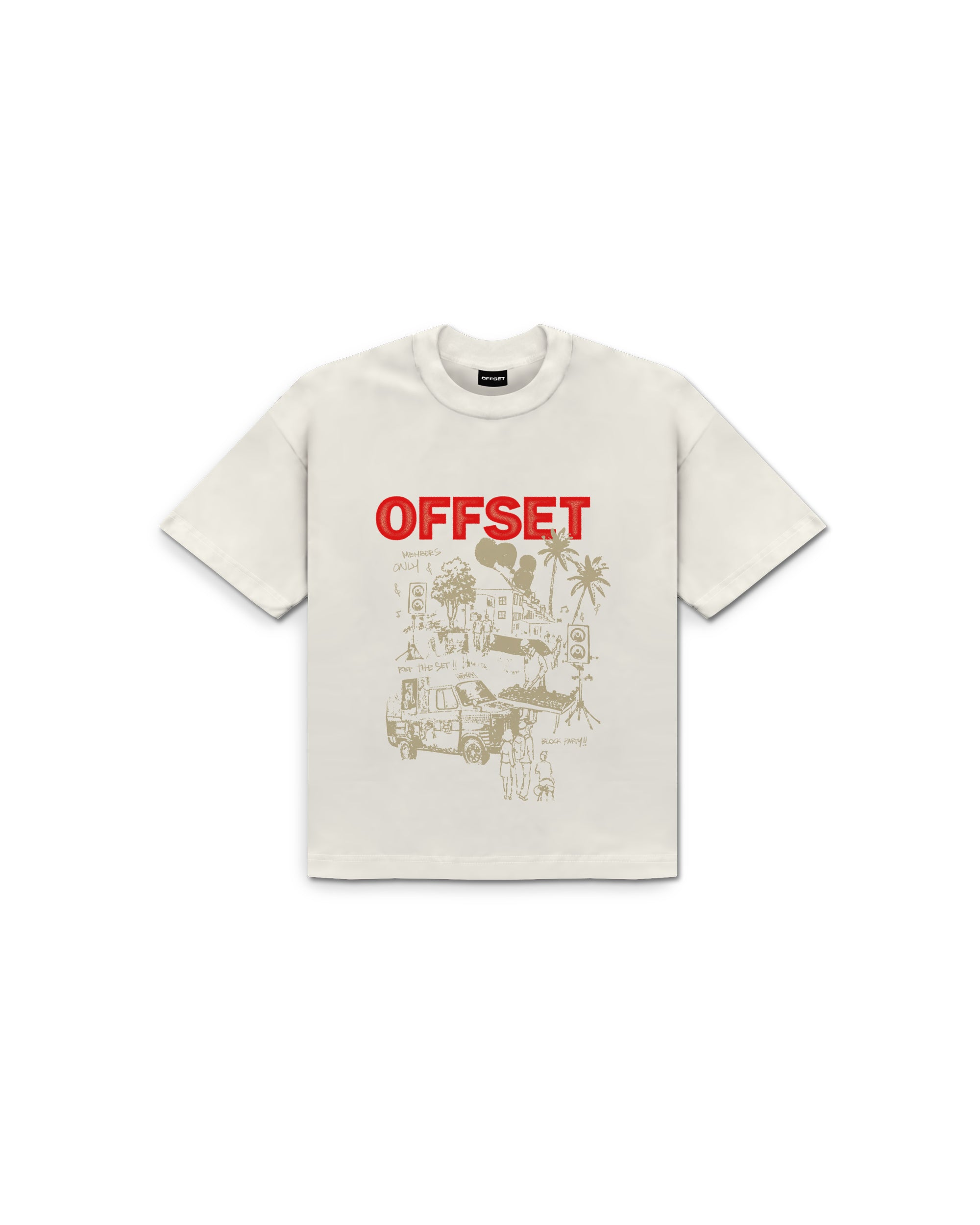 Block Party Tee (Off White)