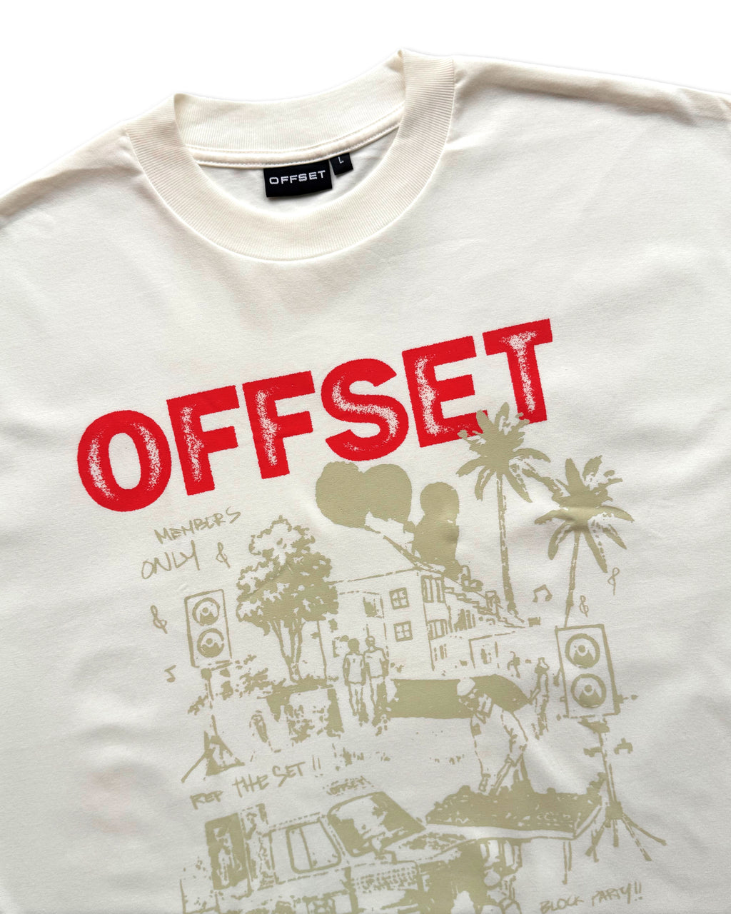 Block Party Tee (Off White)