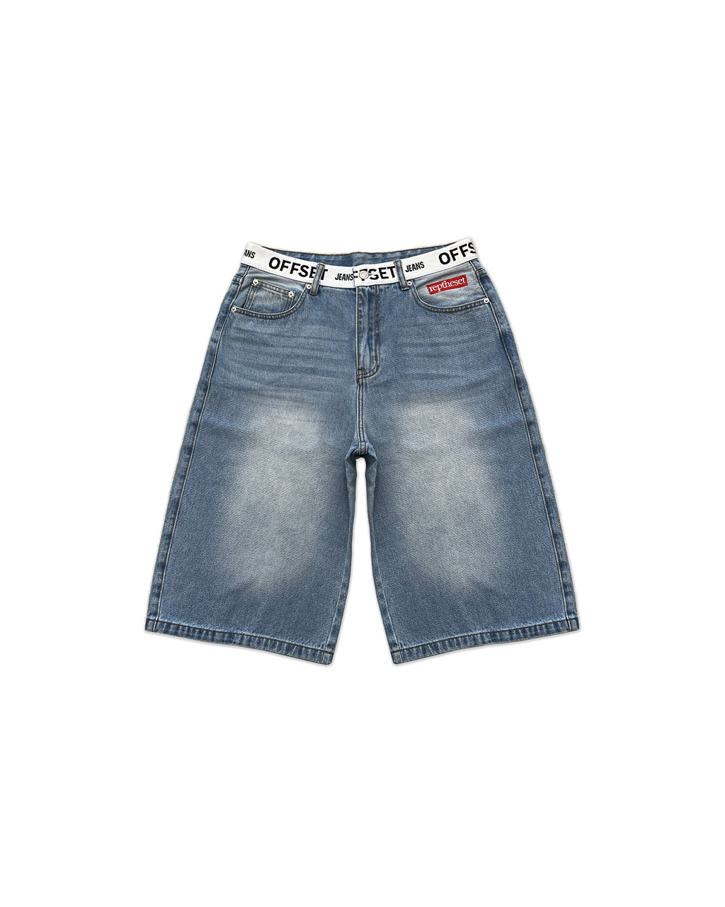 Tommy Baggy Denim Shorts (Blue)