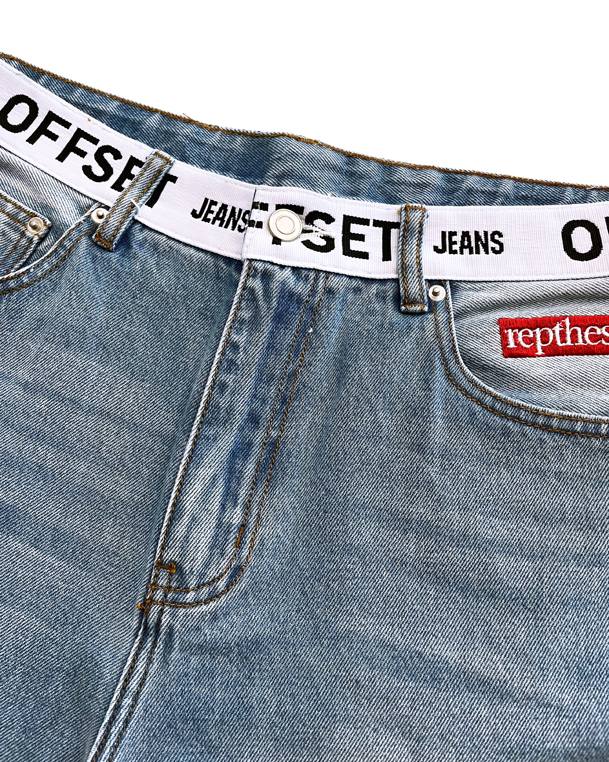 Tommy Baggy Denim Shorts (Blue)