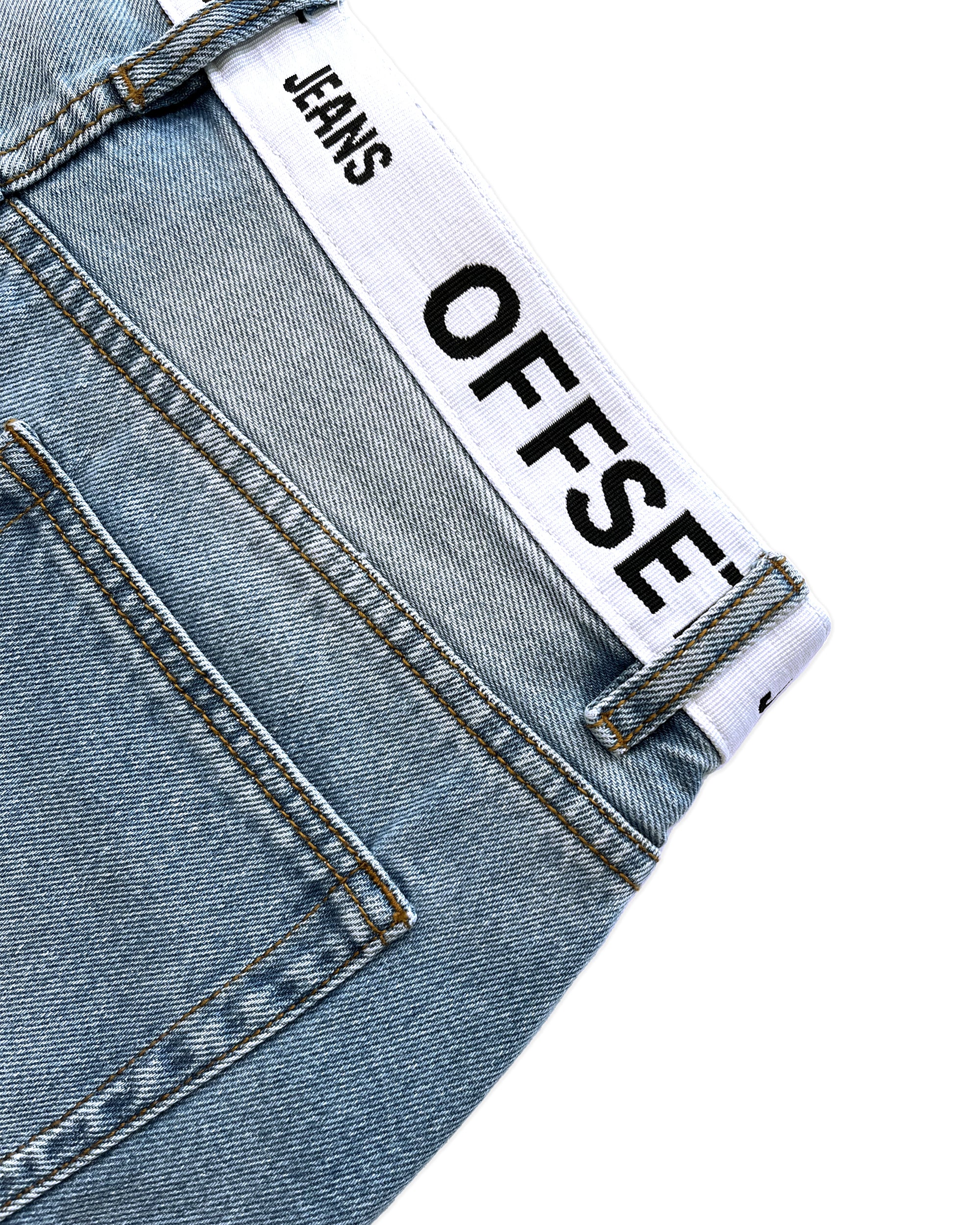 Tommy Baggy Denim Shorts (Blue)